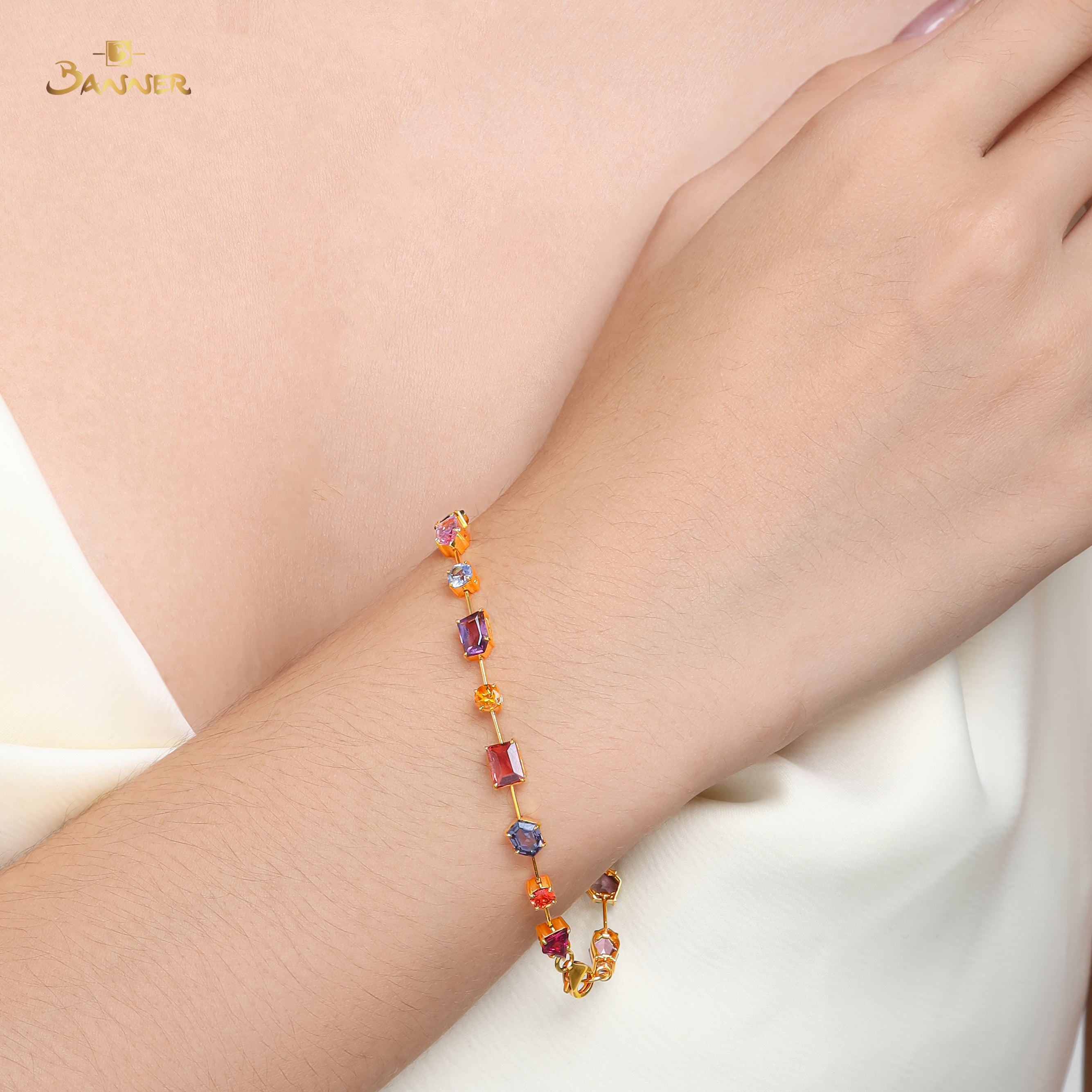 Multi-Colored Spinel Bracelet