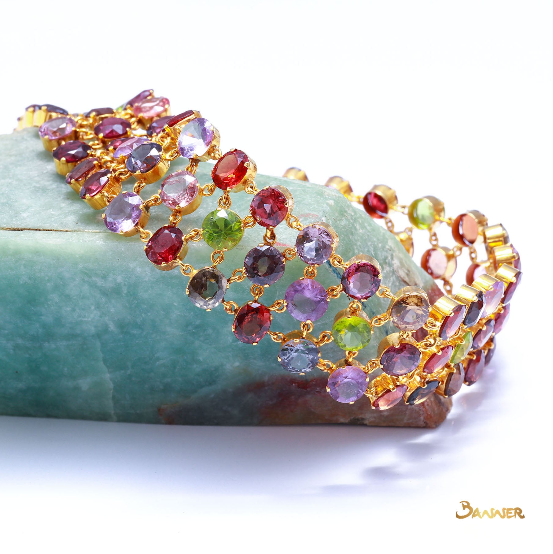 Multi-color Spinel Choker