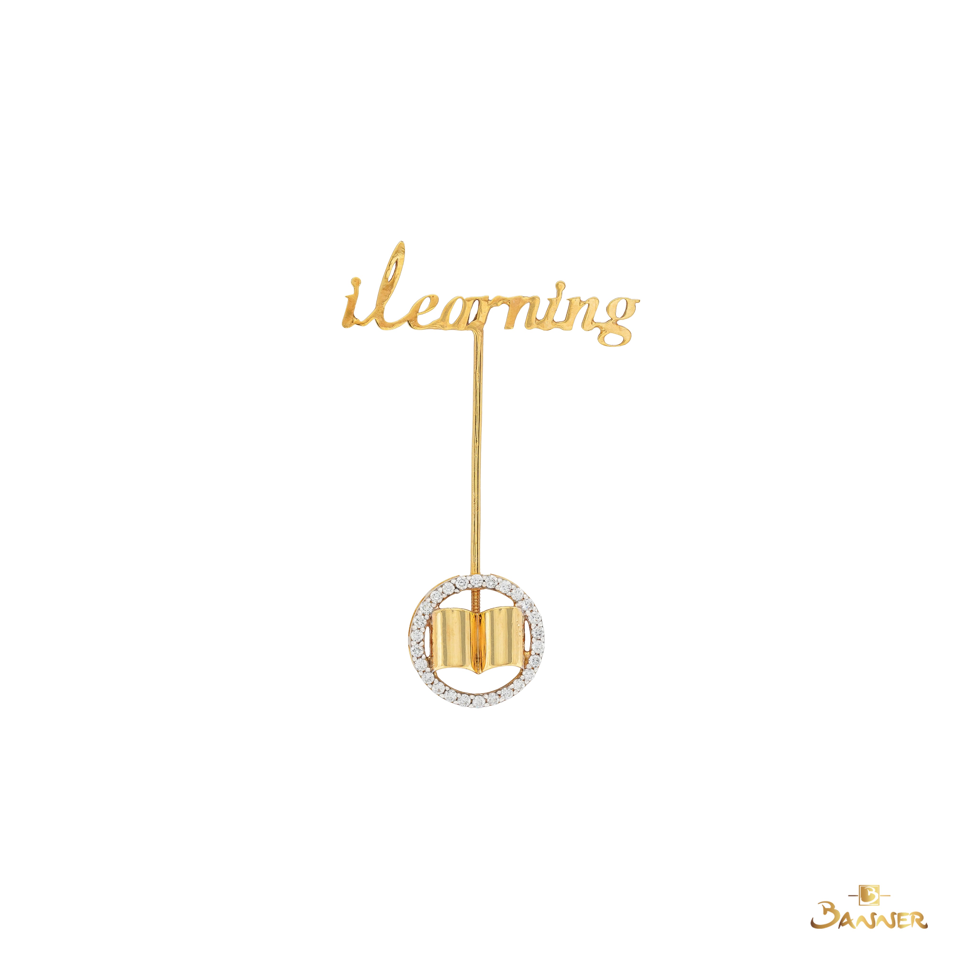 Diamond Name Brooch
