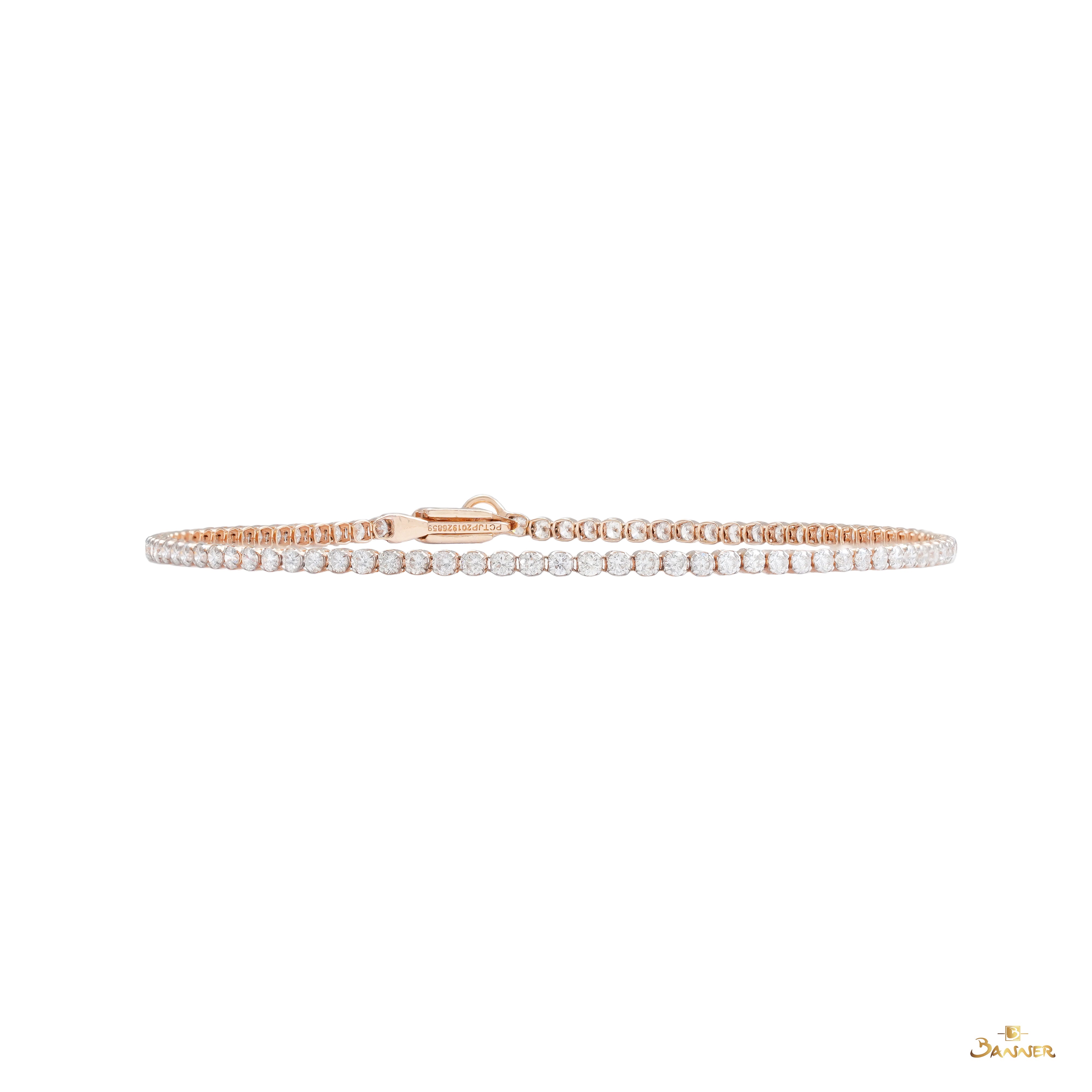 Diamond Tennis Bracelet (Rose Gold)