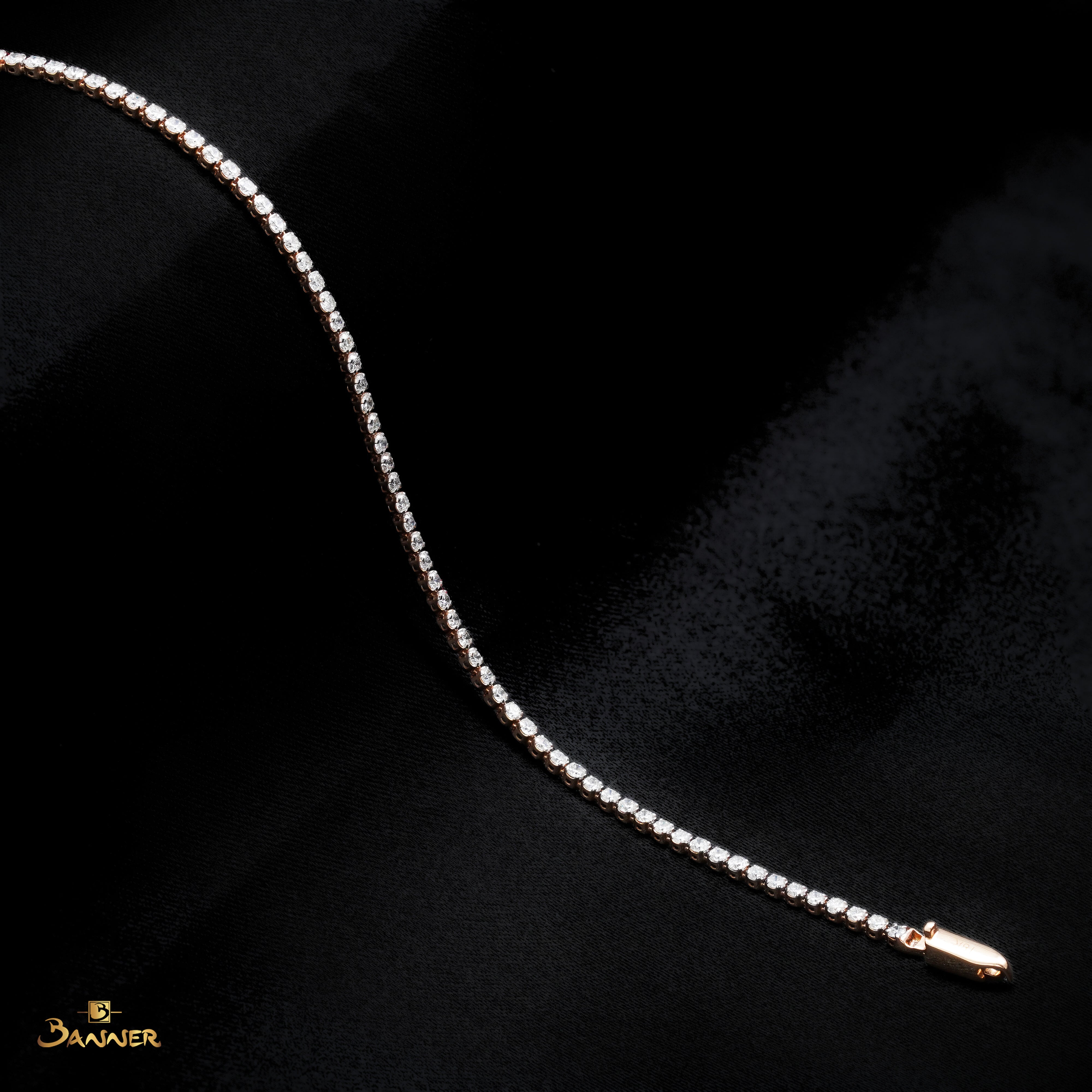 Diamond Tennis Bracelet (Rose Gold)