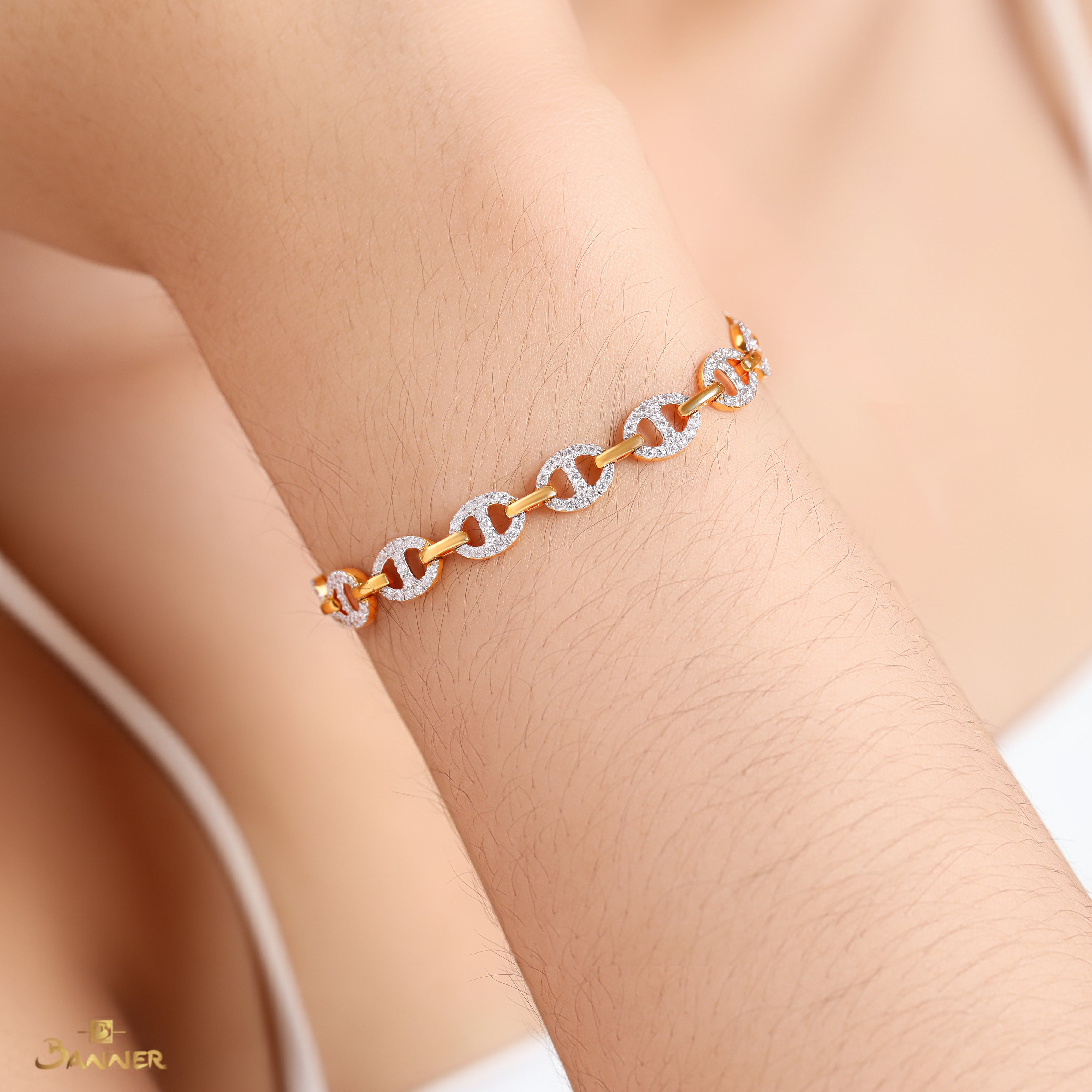 Diamond Chain-link Bracelet