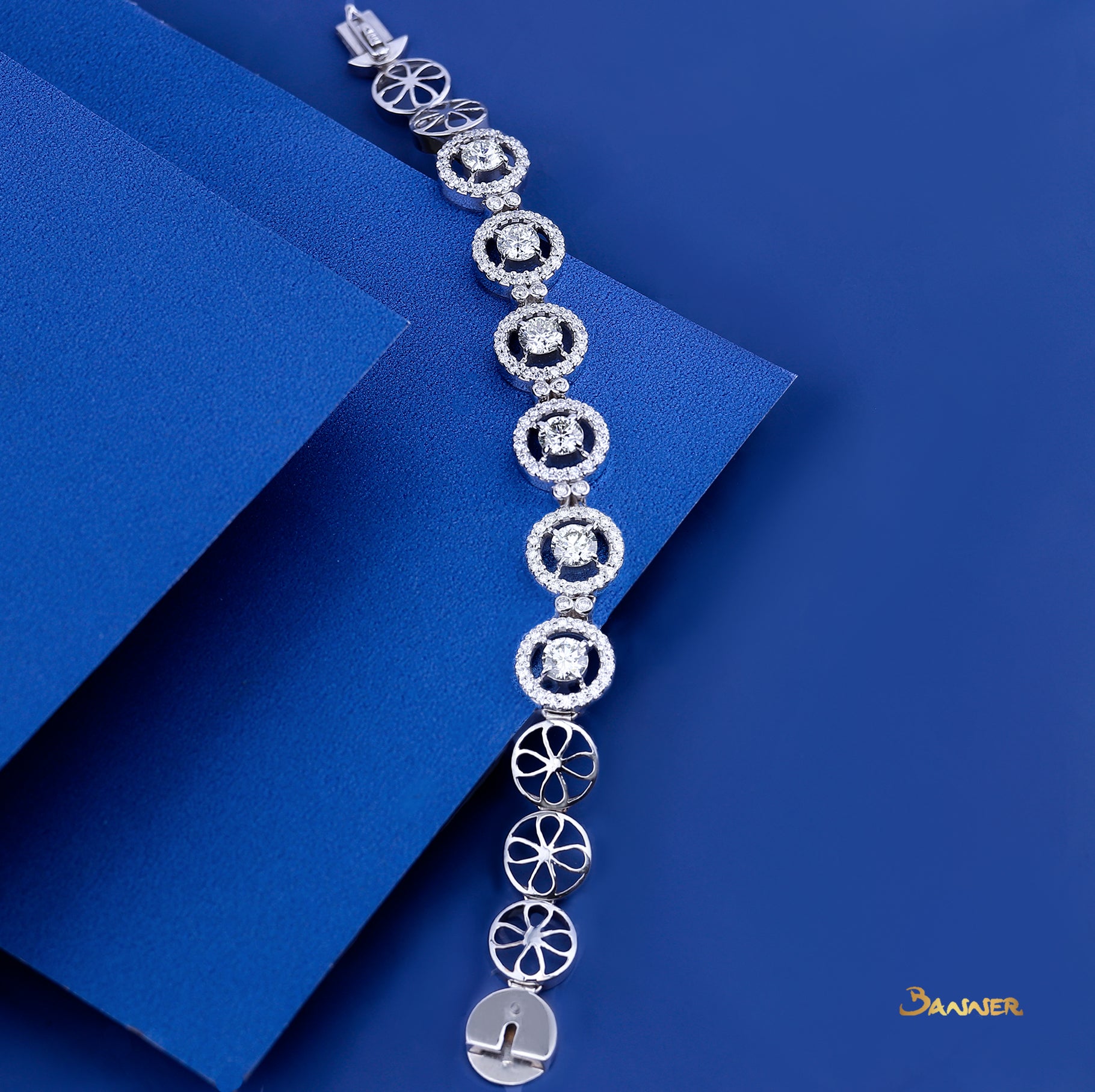 Diamond Halo Bracelet