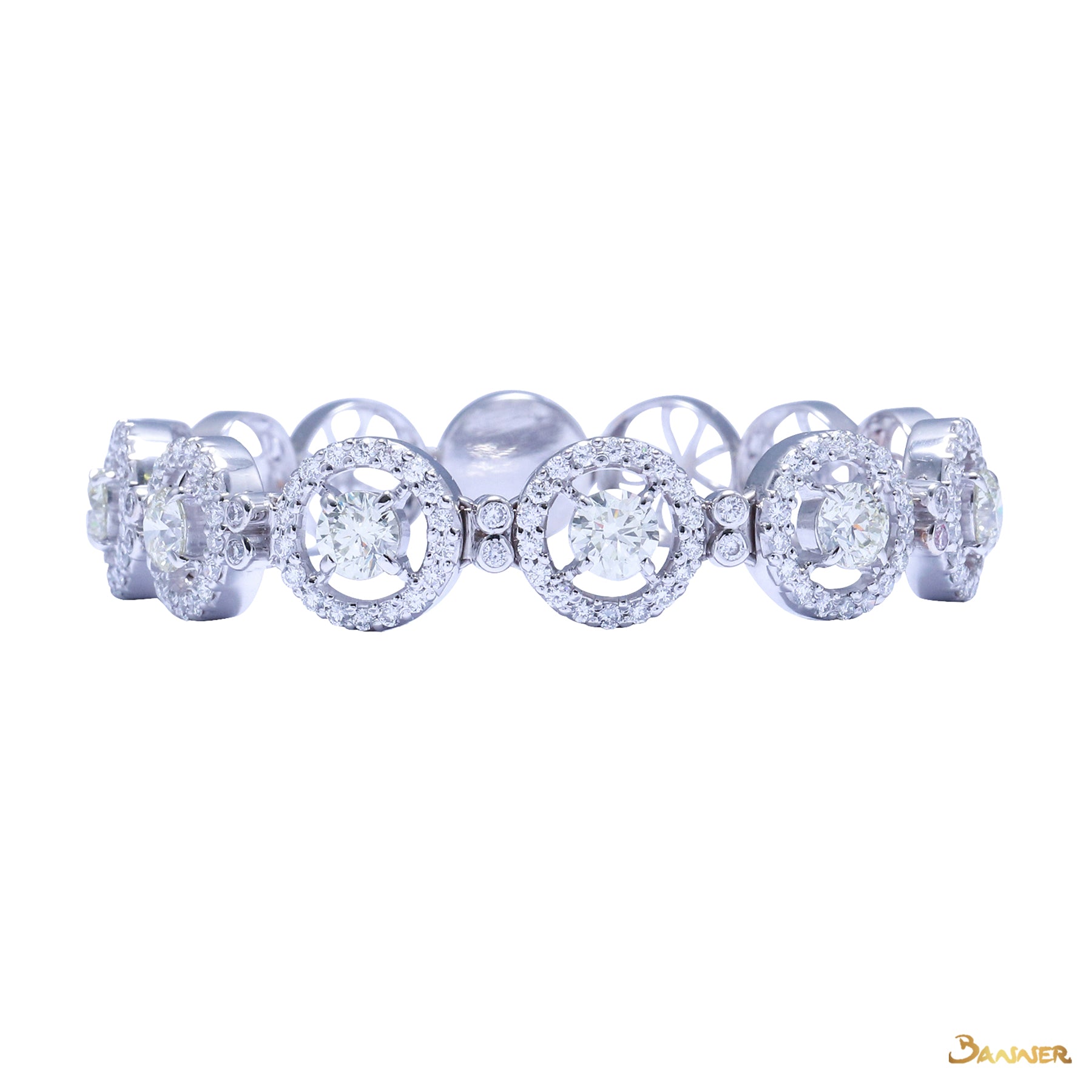 Diamond Halo Bracelet
