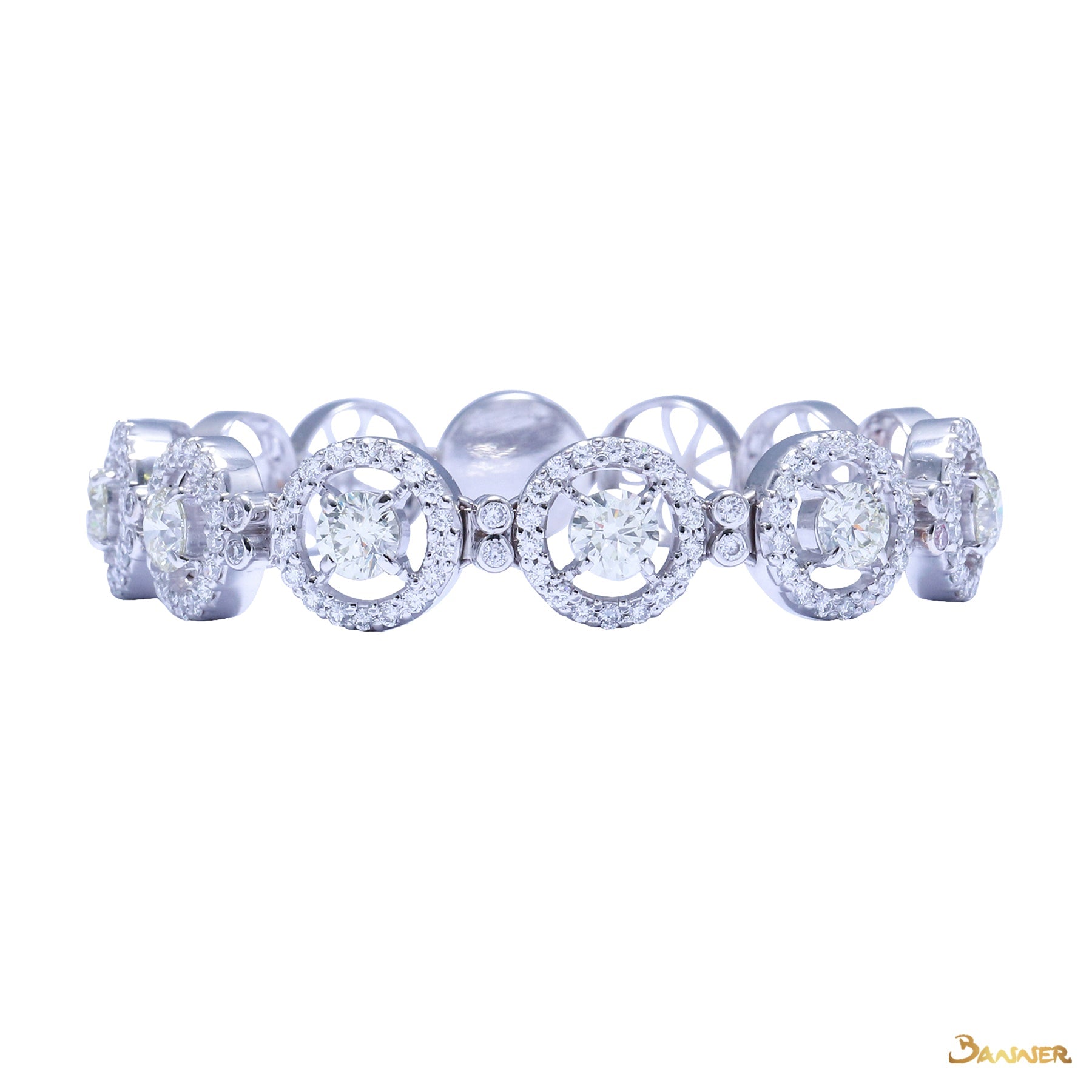 Diamond Halo Bracelet