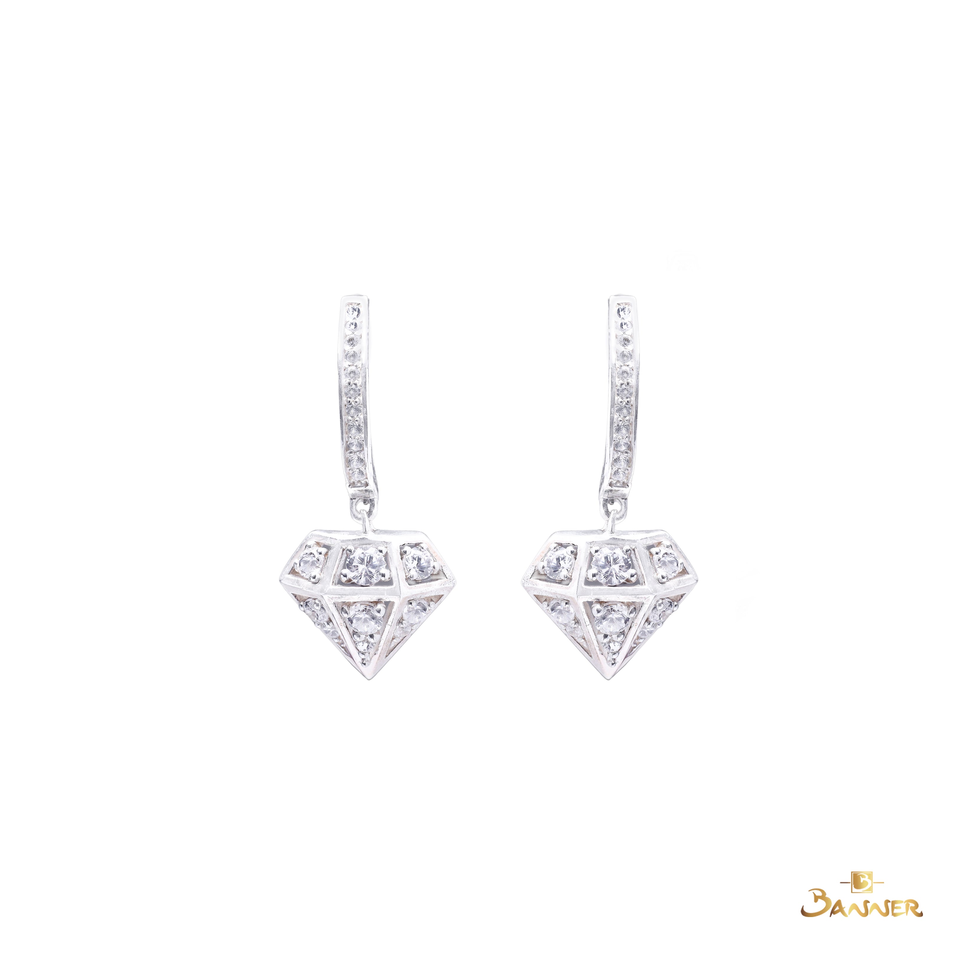 Diamond Hexara Earrings