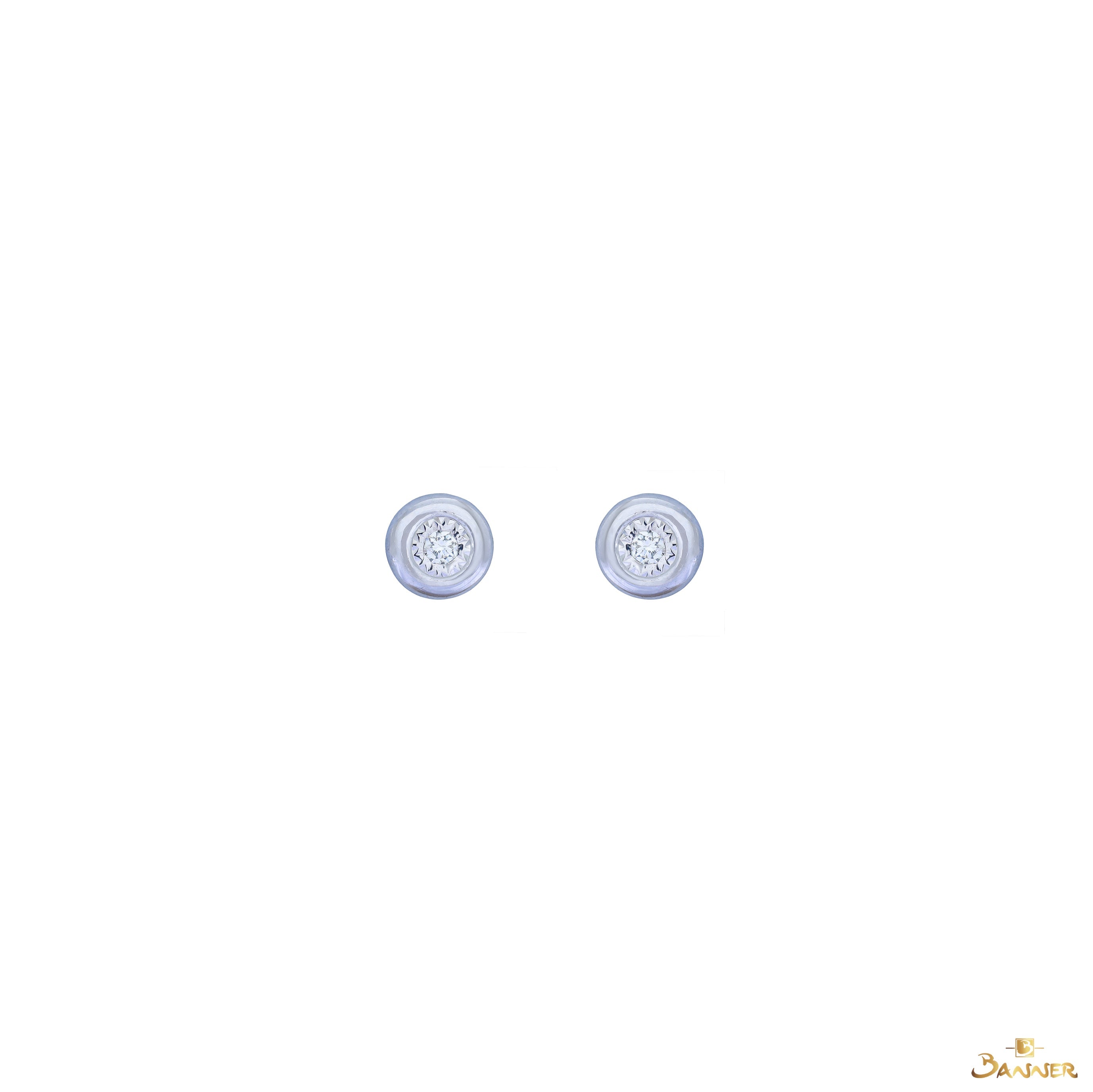 Diamond Solitaire Earrings
