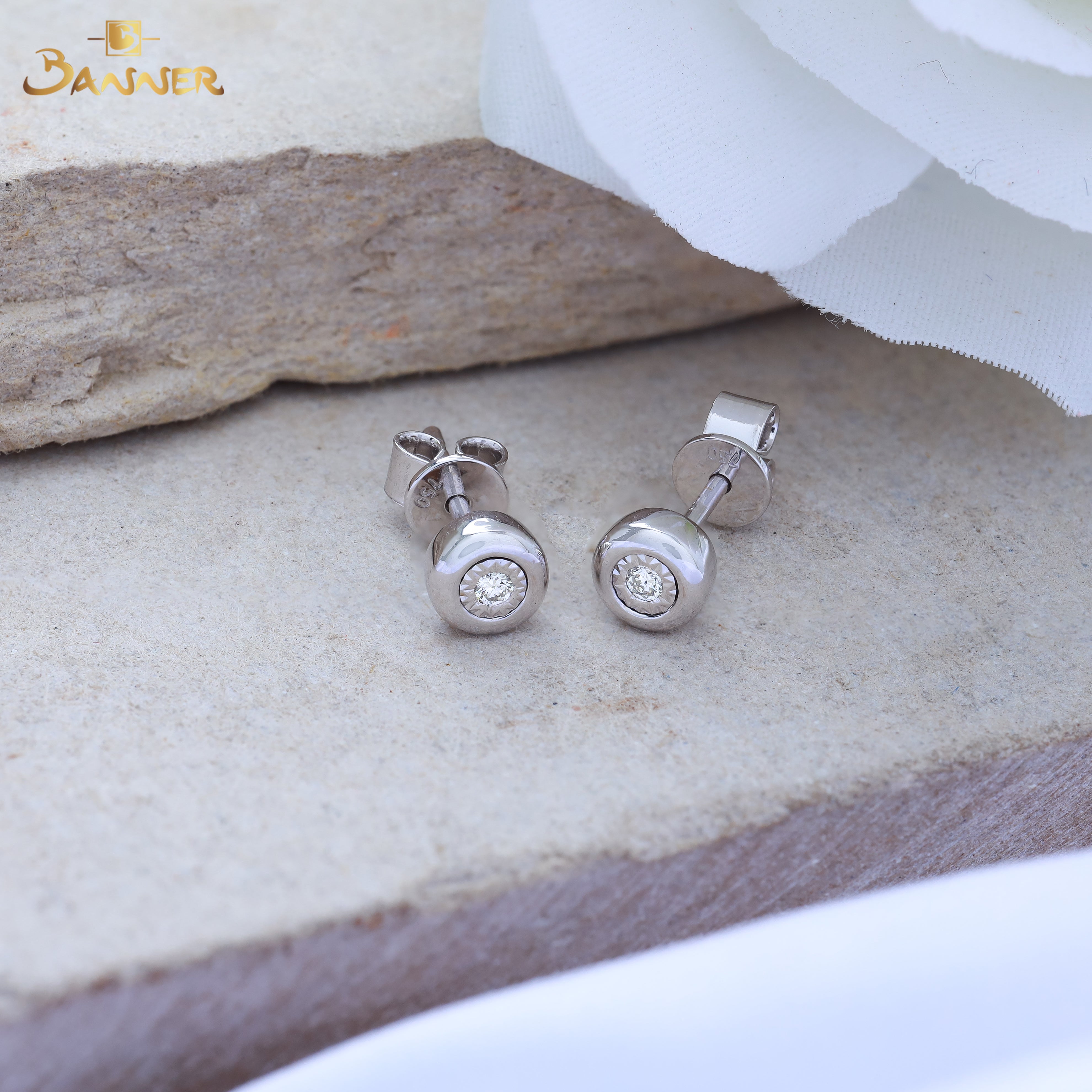 Diamond Solitaire Earrings