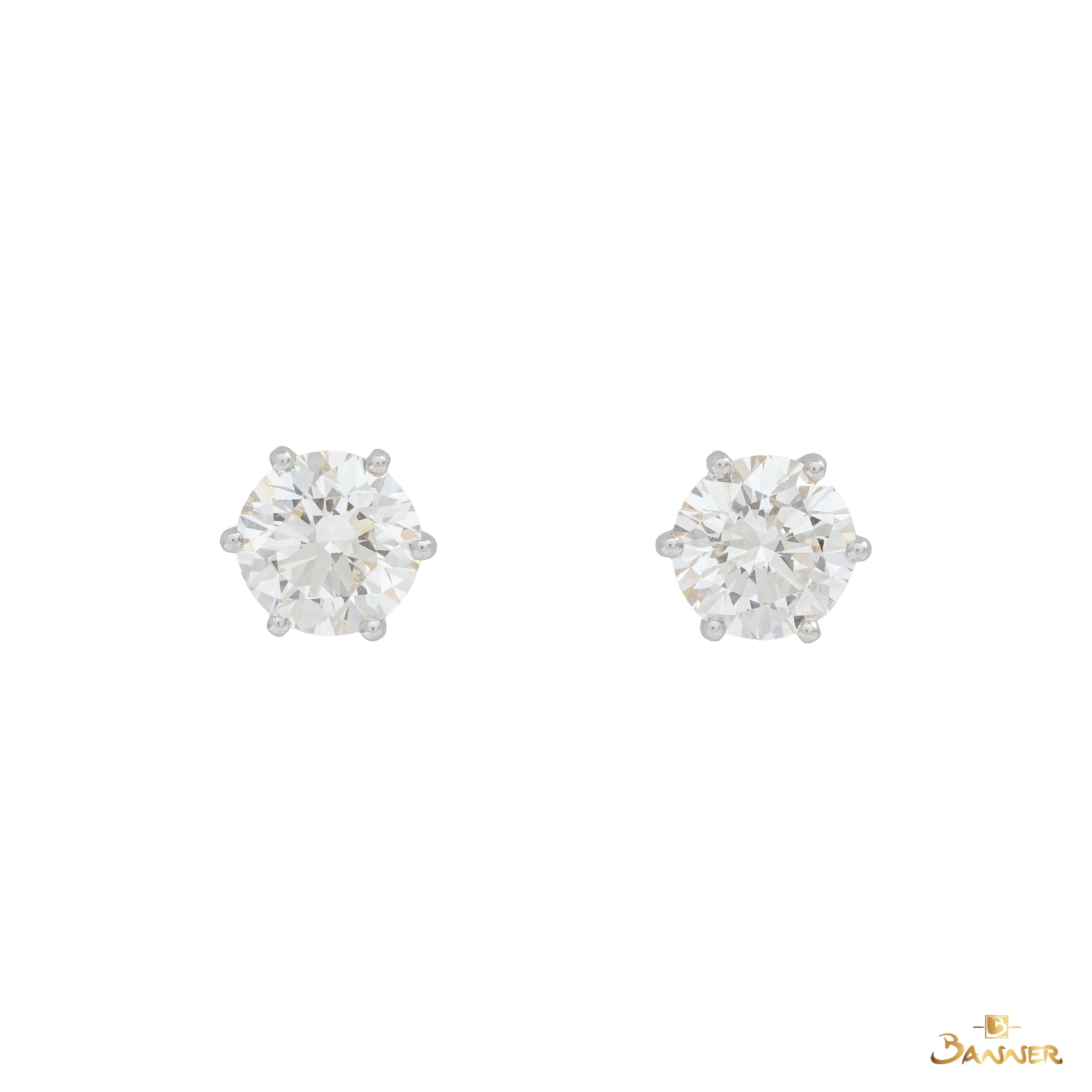 GIA Diamond Stud Earrings (1.5 ct, I-color,VVS1,3Ex)