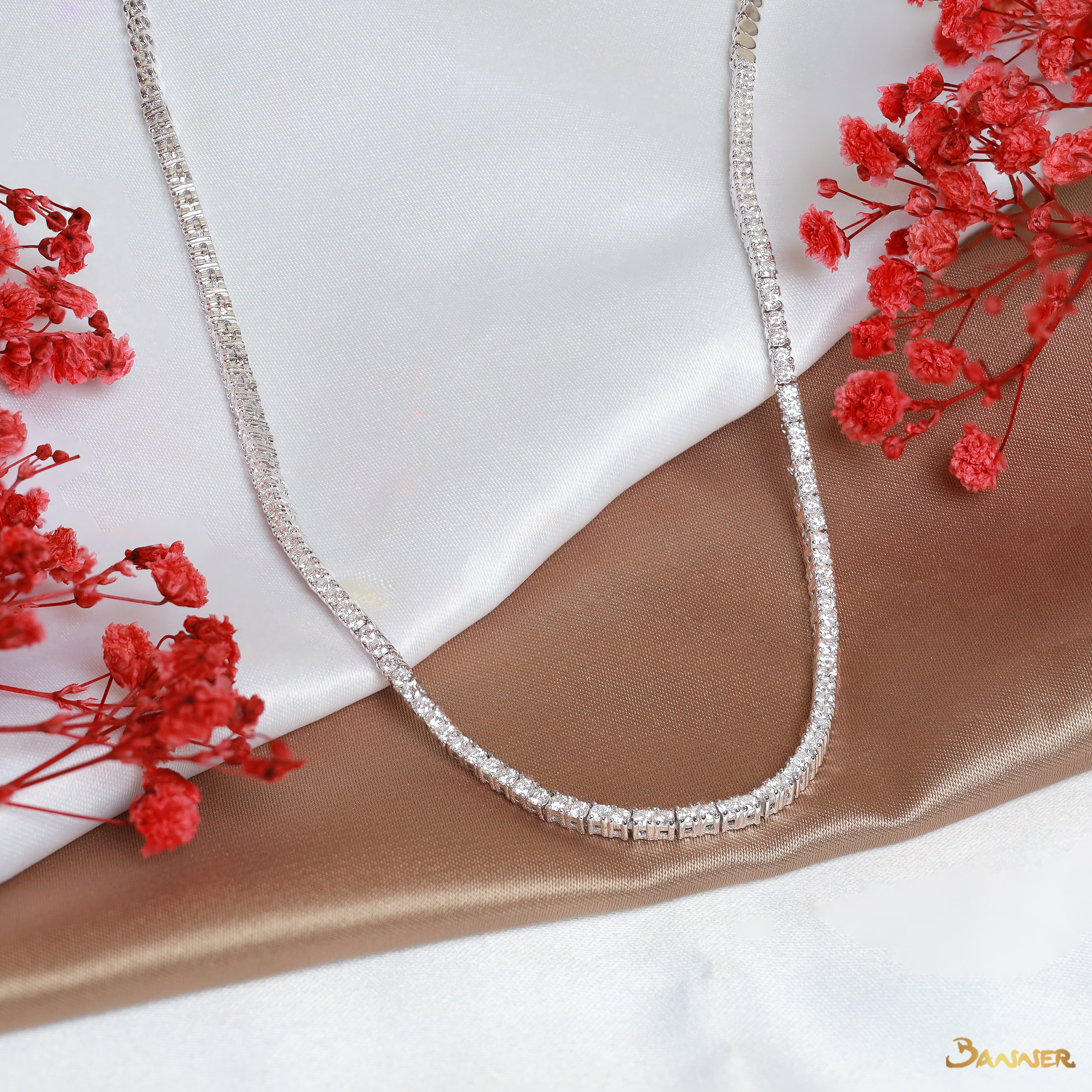 Diamond Tennis Necklace (B)