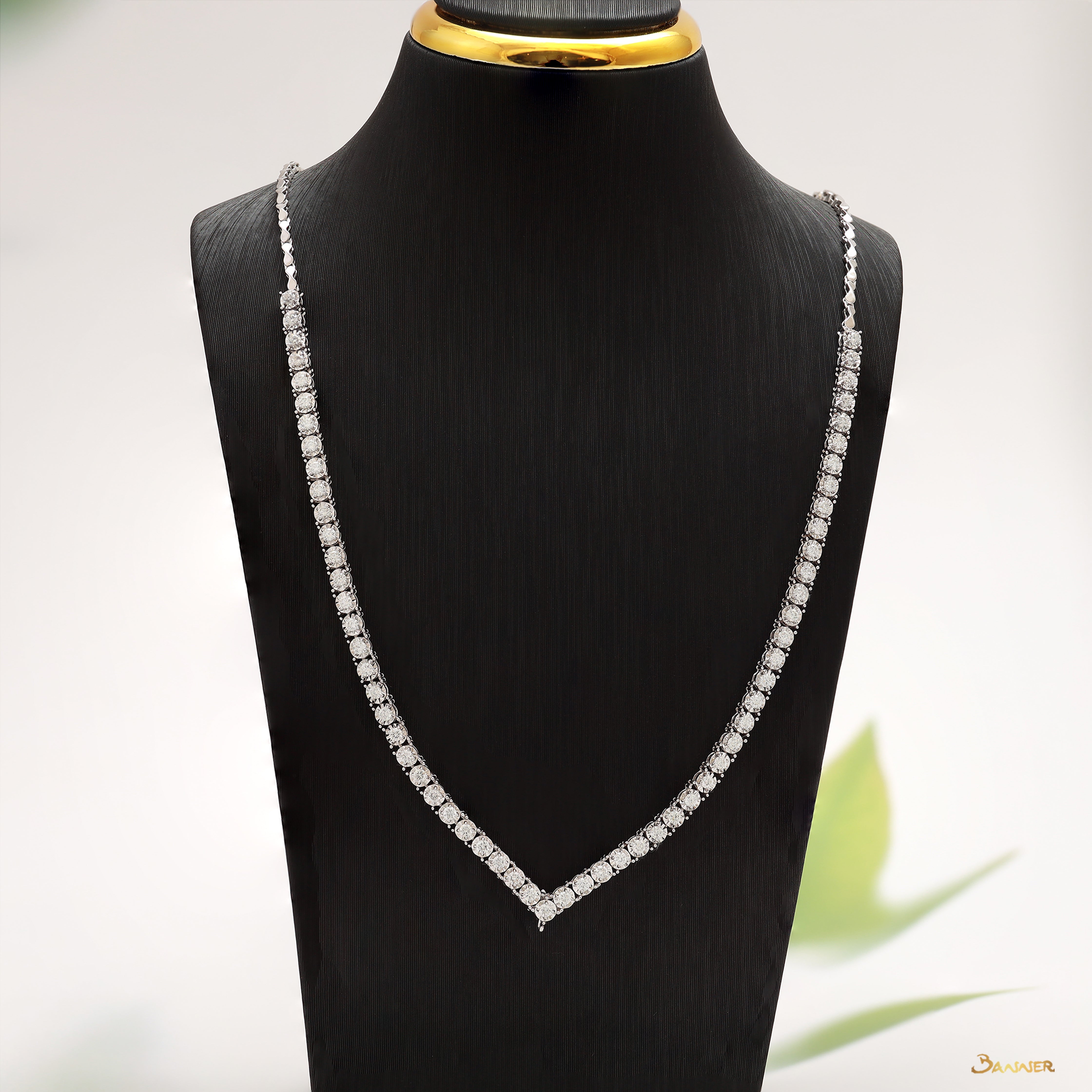 Diamond V-Shape Necklace