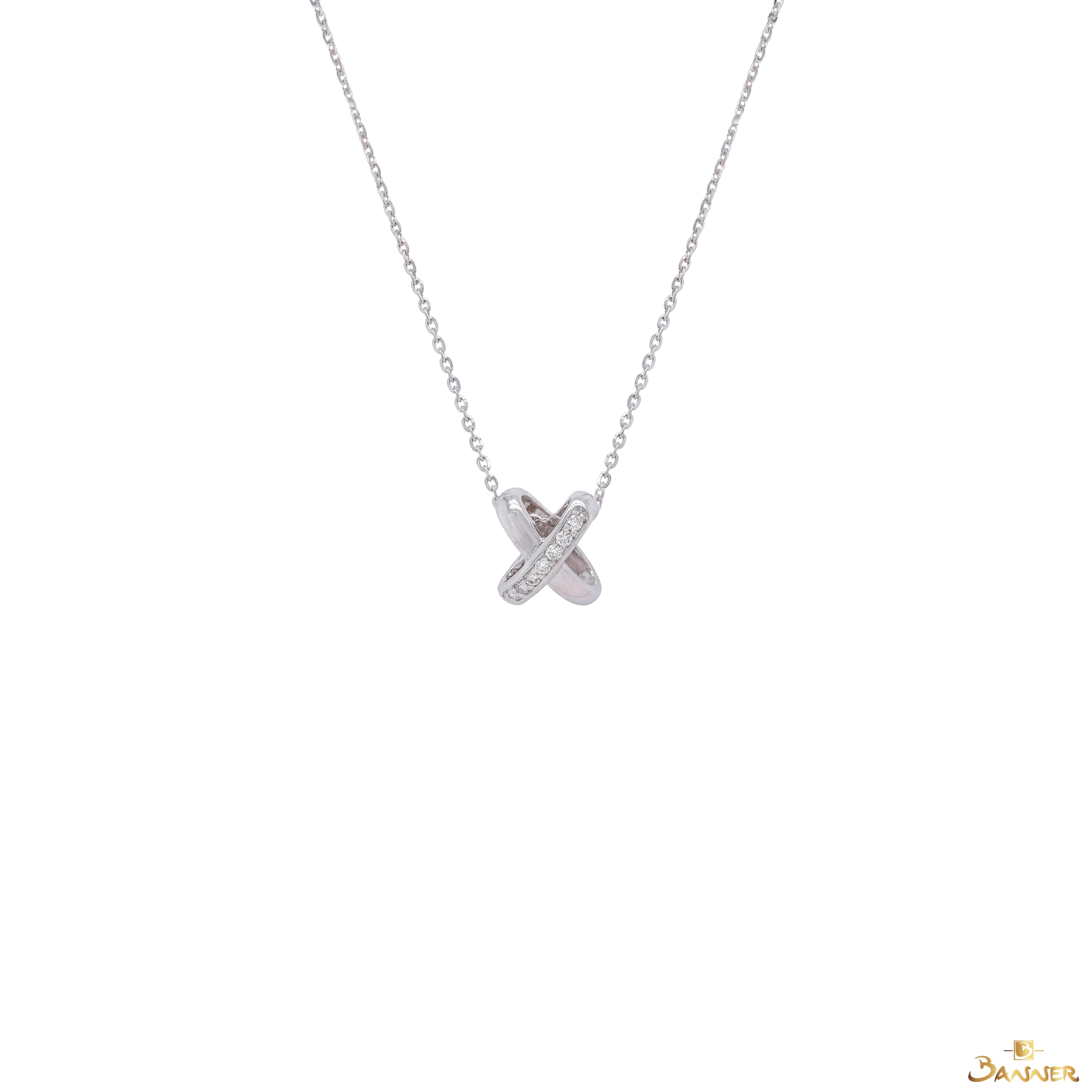 Diamond X Necklace