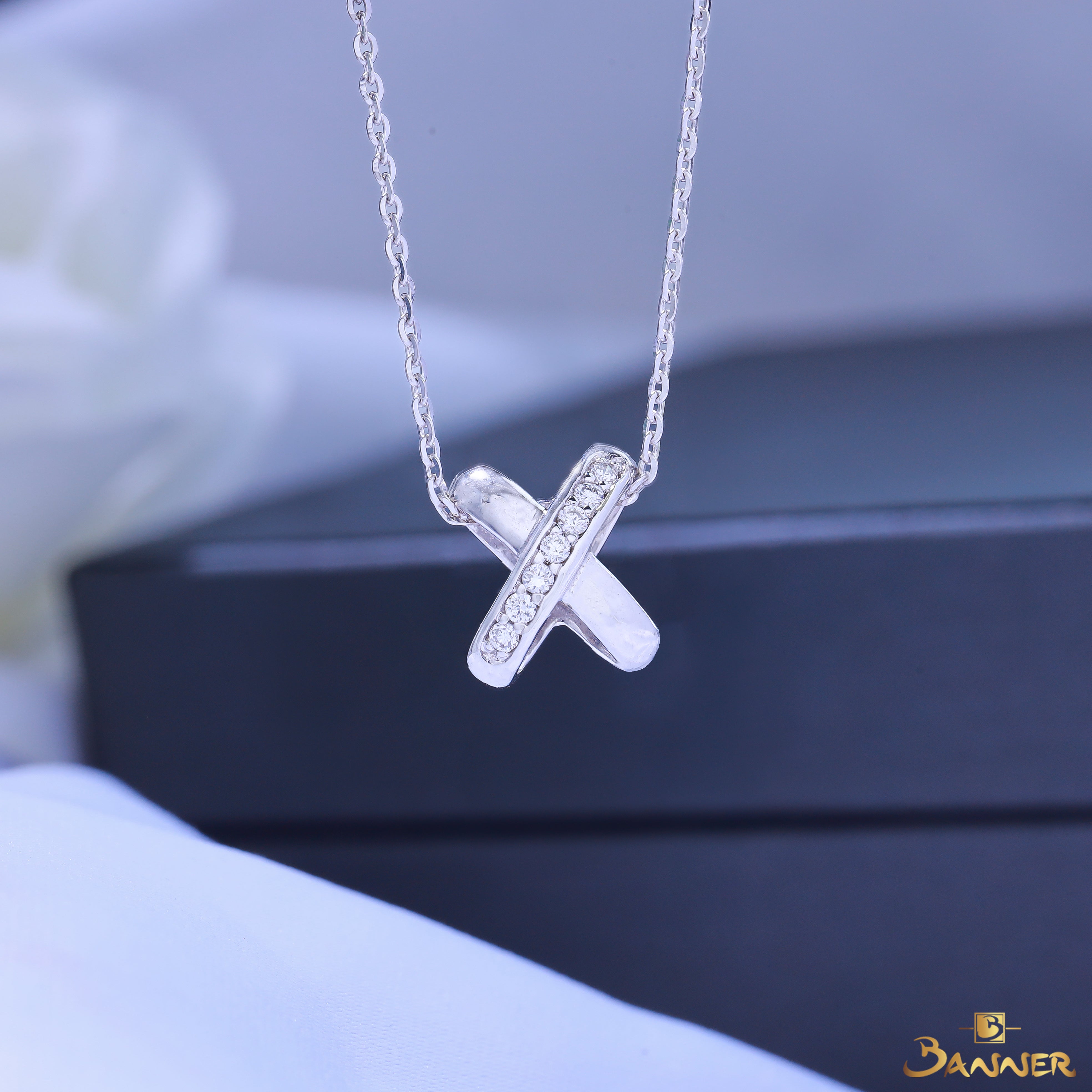 Diamond X Necklace