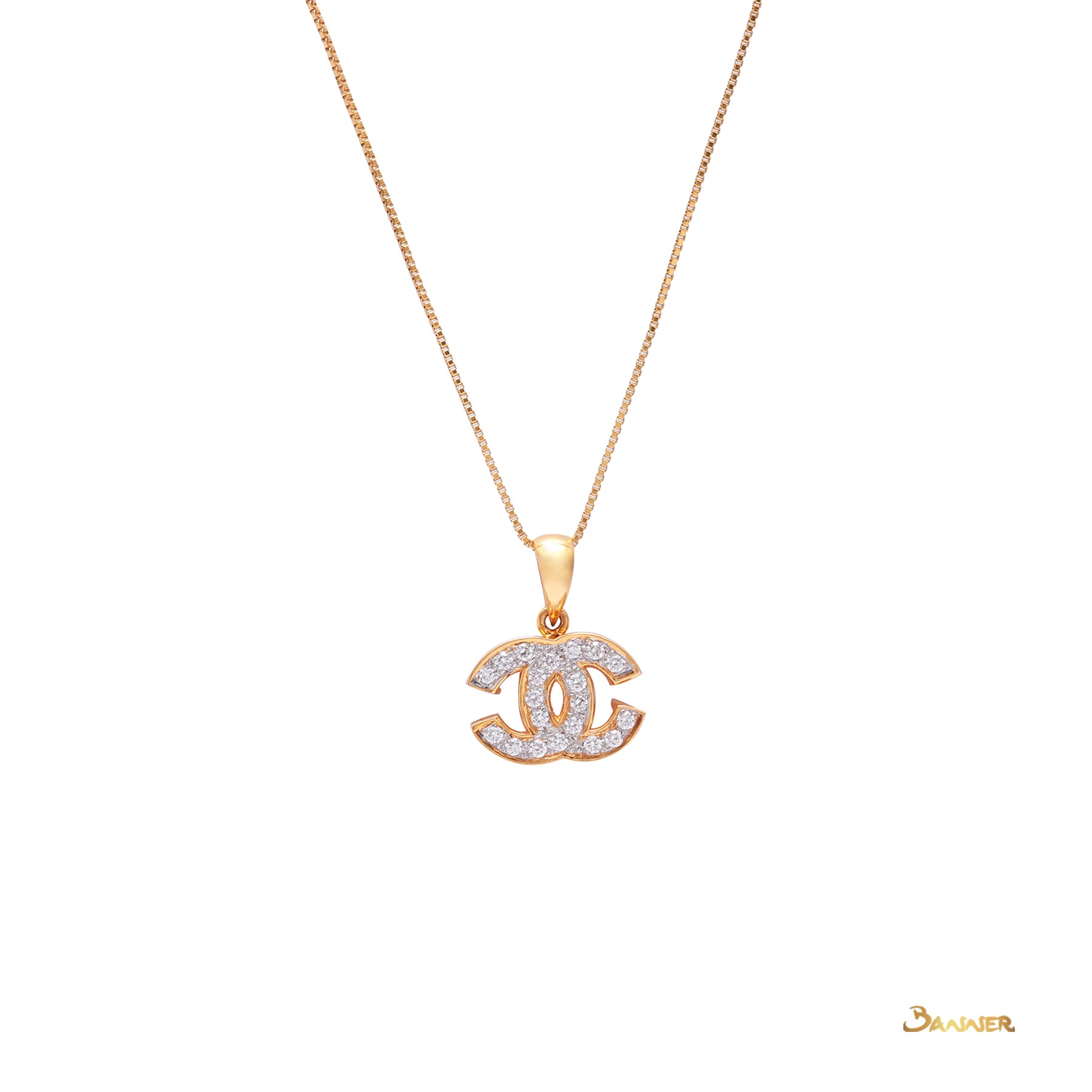 Diamond Channel Pendant