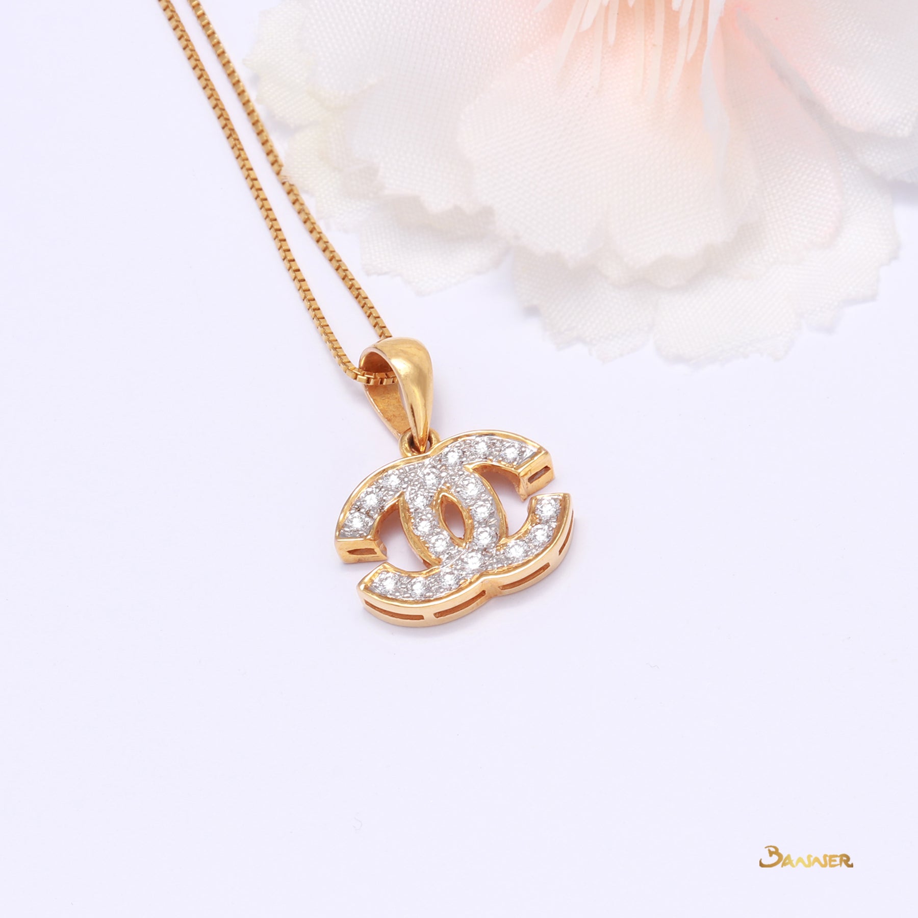 Diamond Channel Pendant