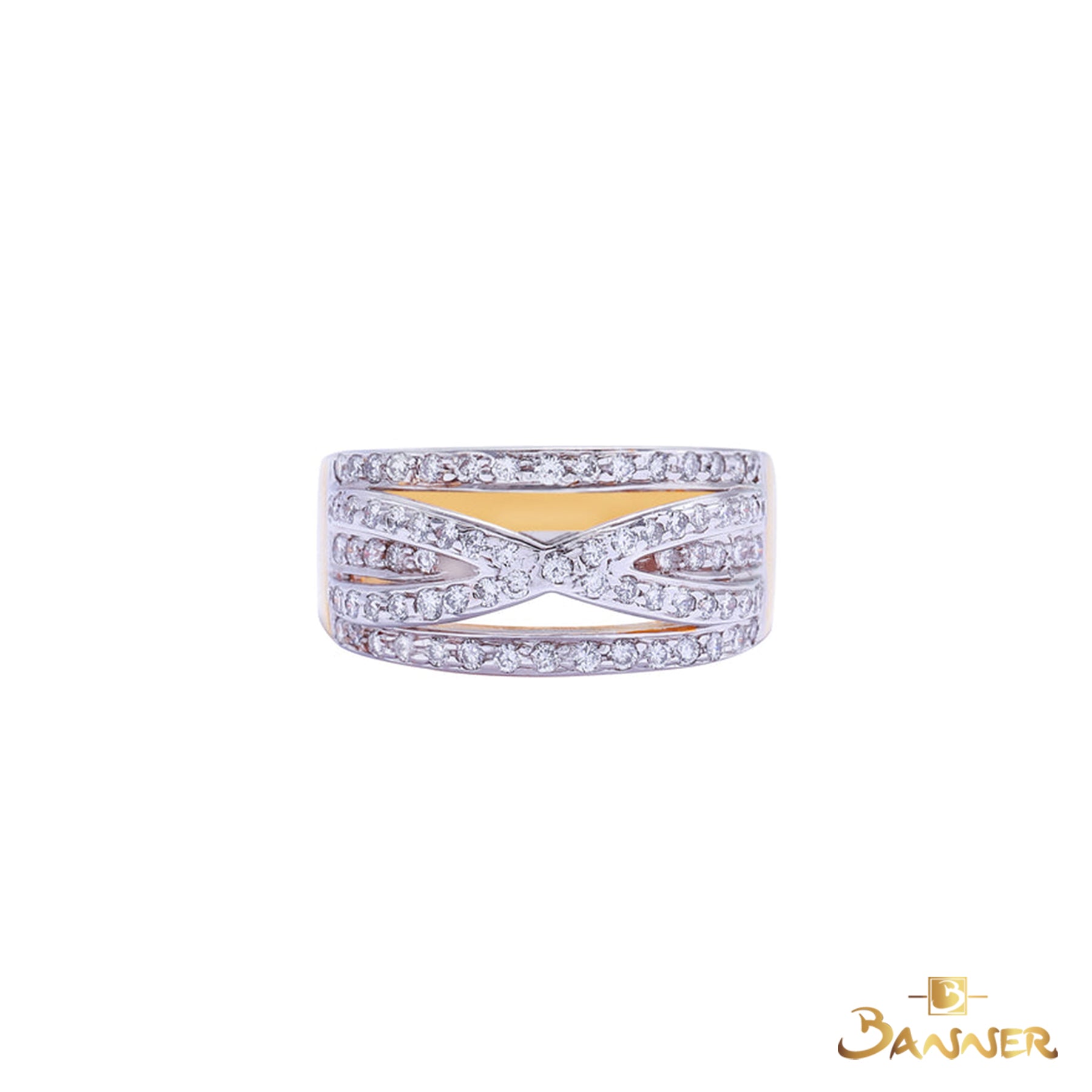 Diamond Infinity Channel Setting Ring