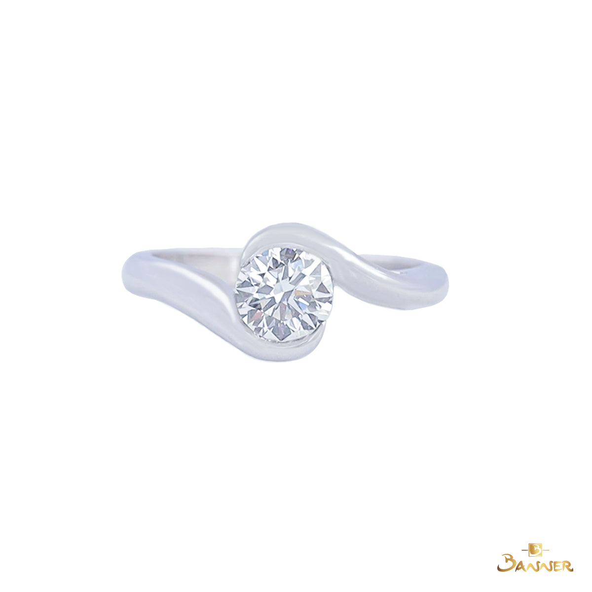 Diamond GIA 0.71 carats Bypass Ring