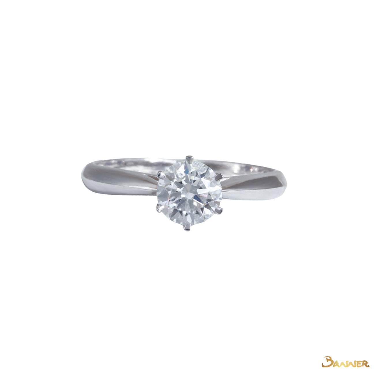 Diamond Tarpered GIA Ring