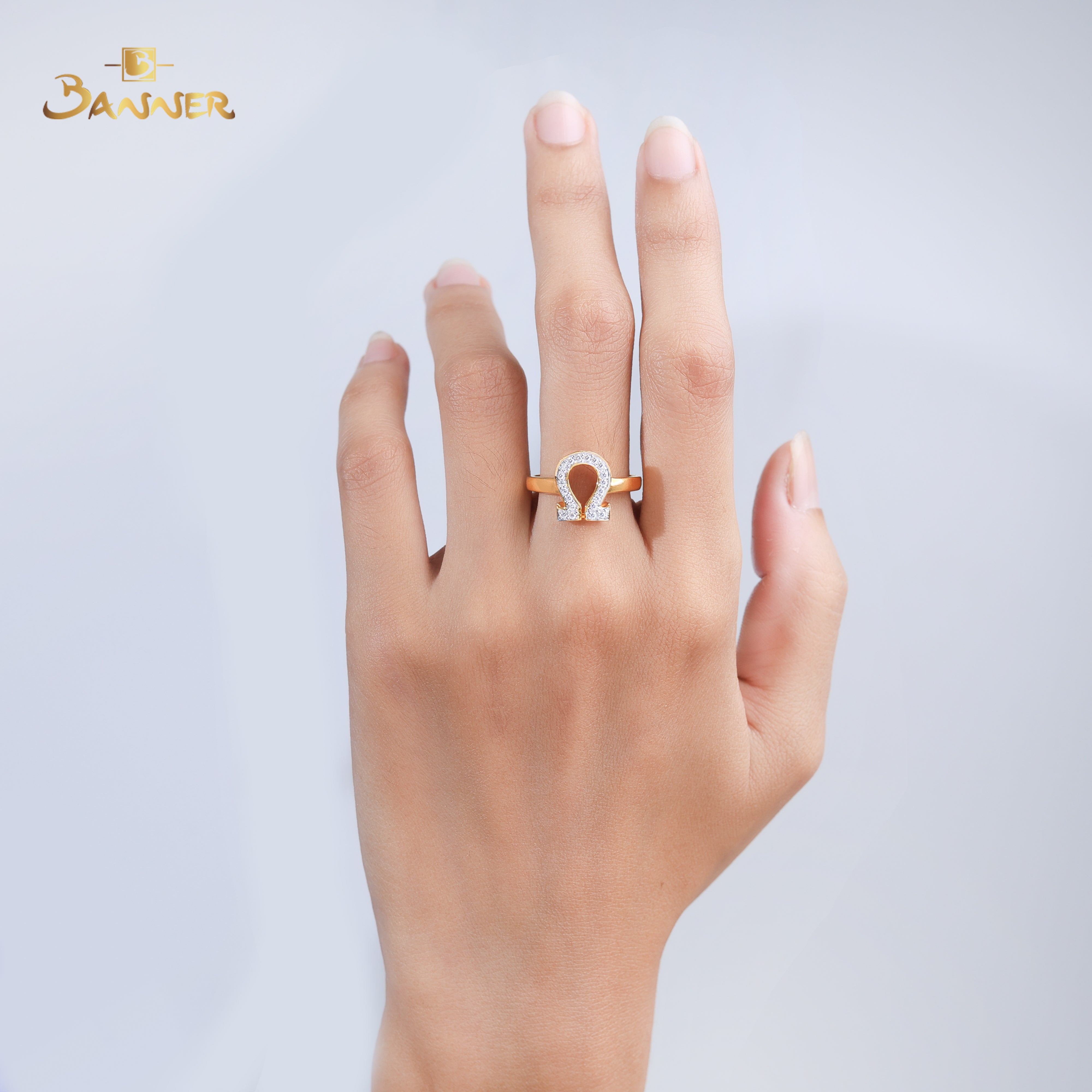 Diamond Omega Ring