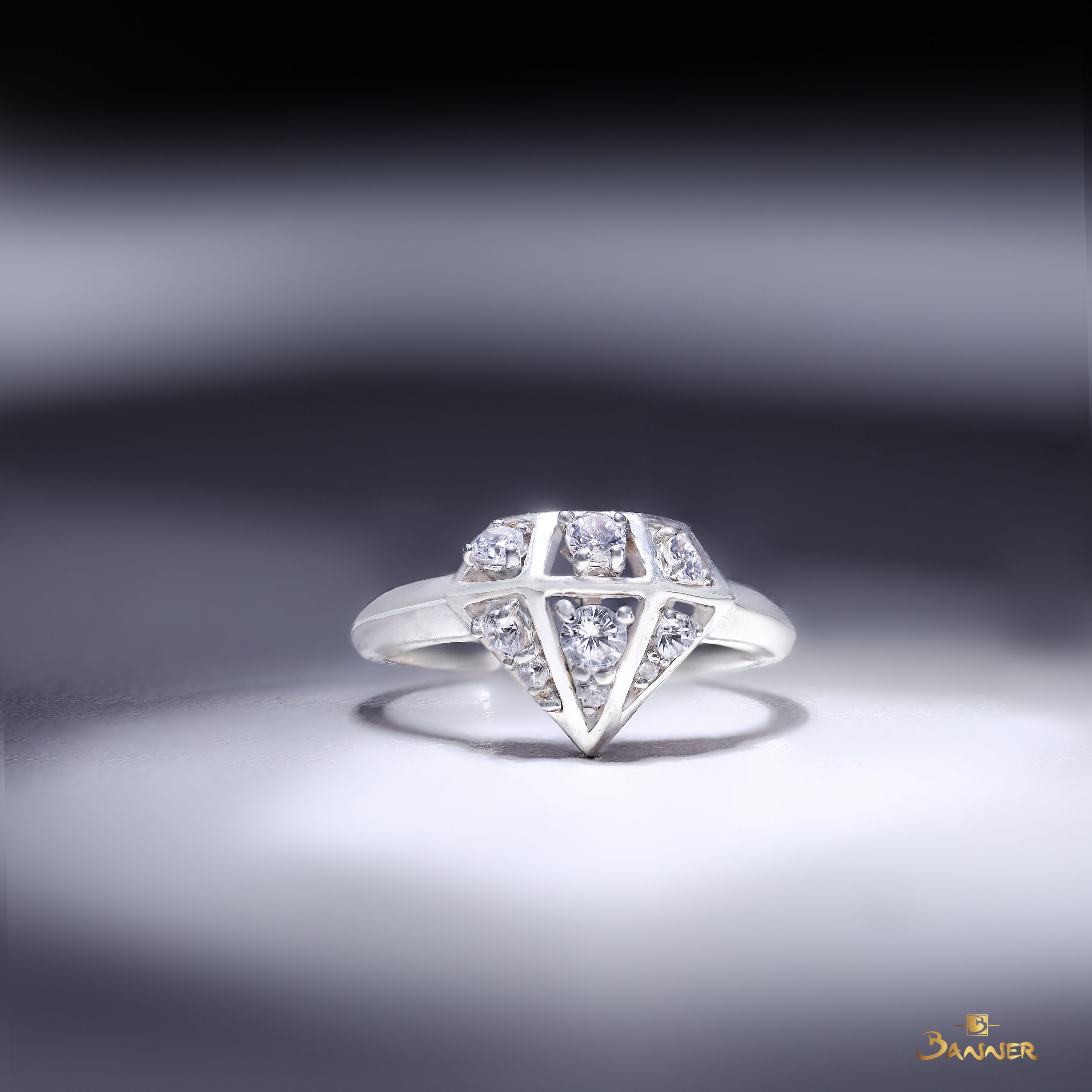 Diamond Hexara Ring