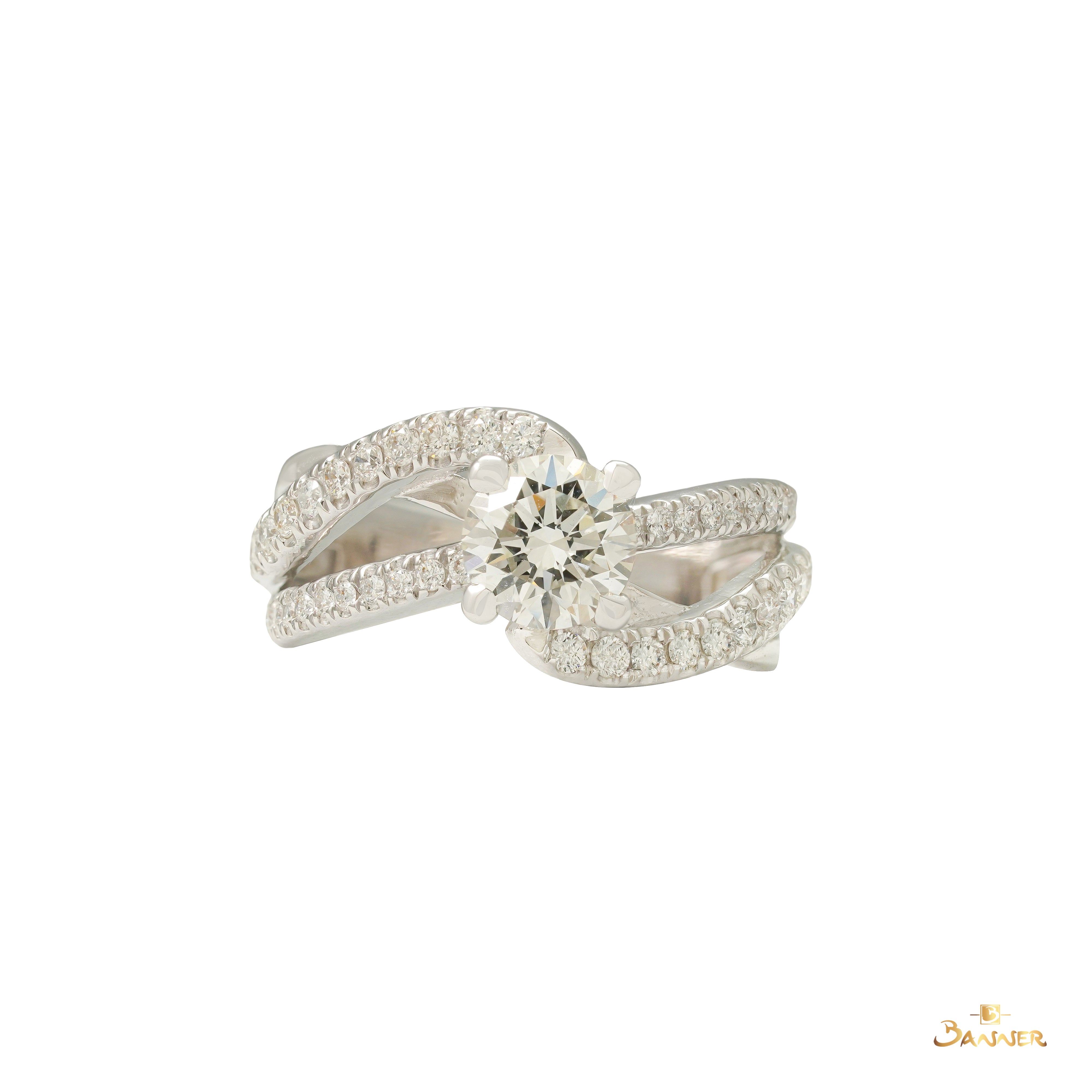 Diamond GIA 3-Roll Twist Ring  (I,VVS2,3Ex) (GIA 7523728885)