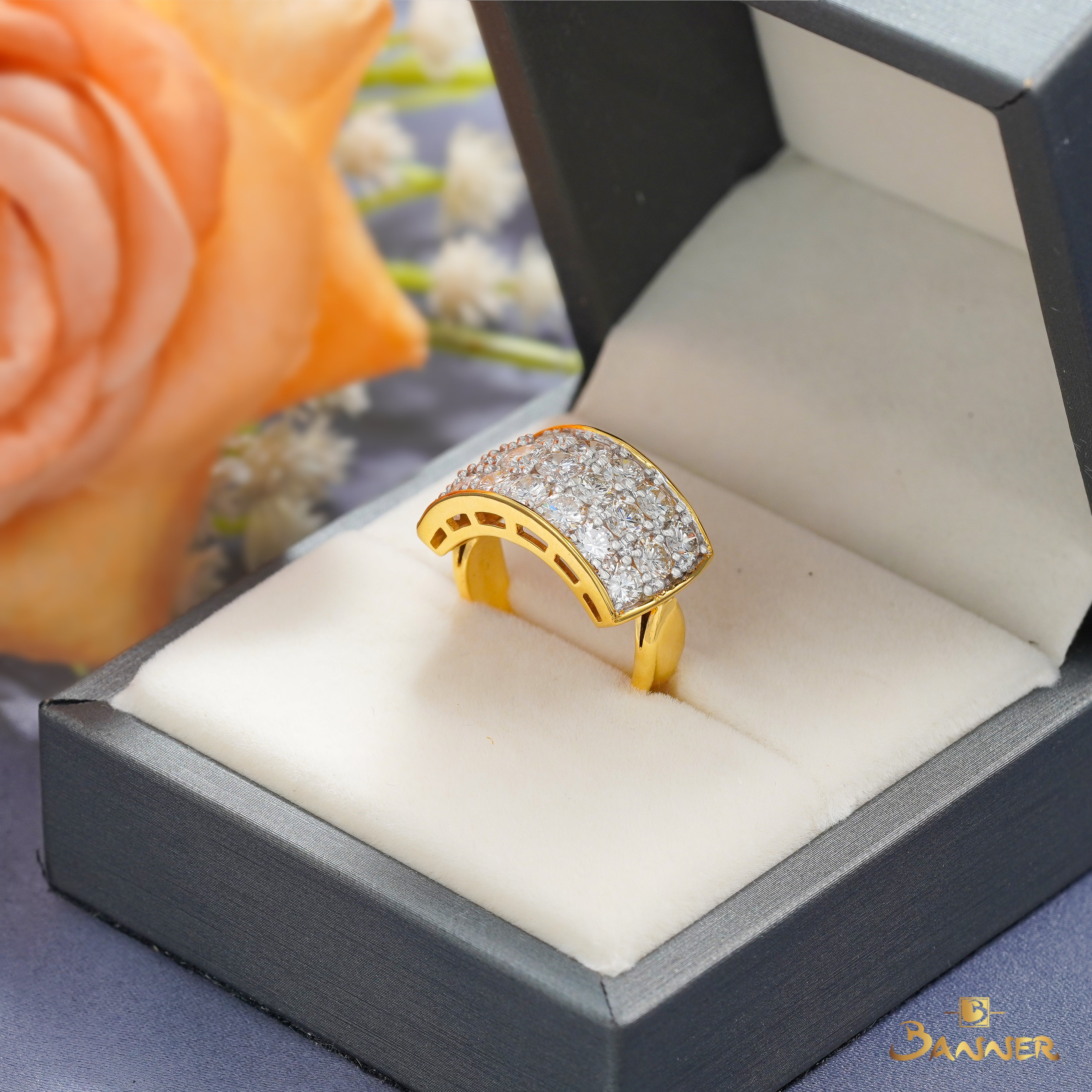 Diamond Channel Ring