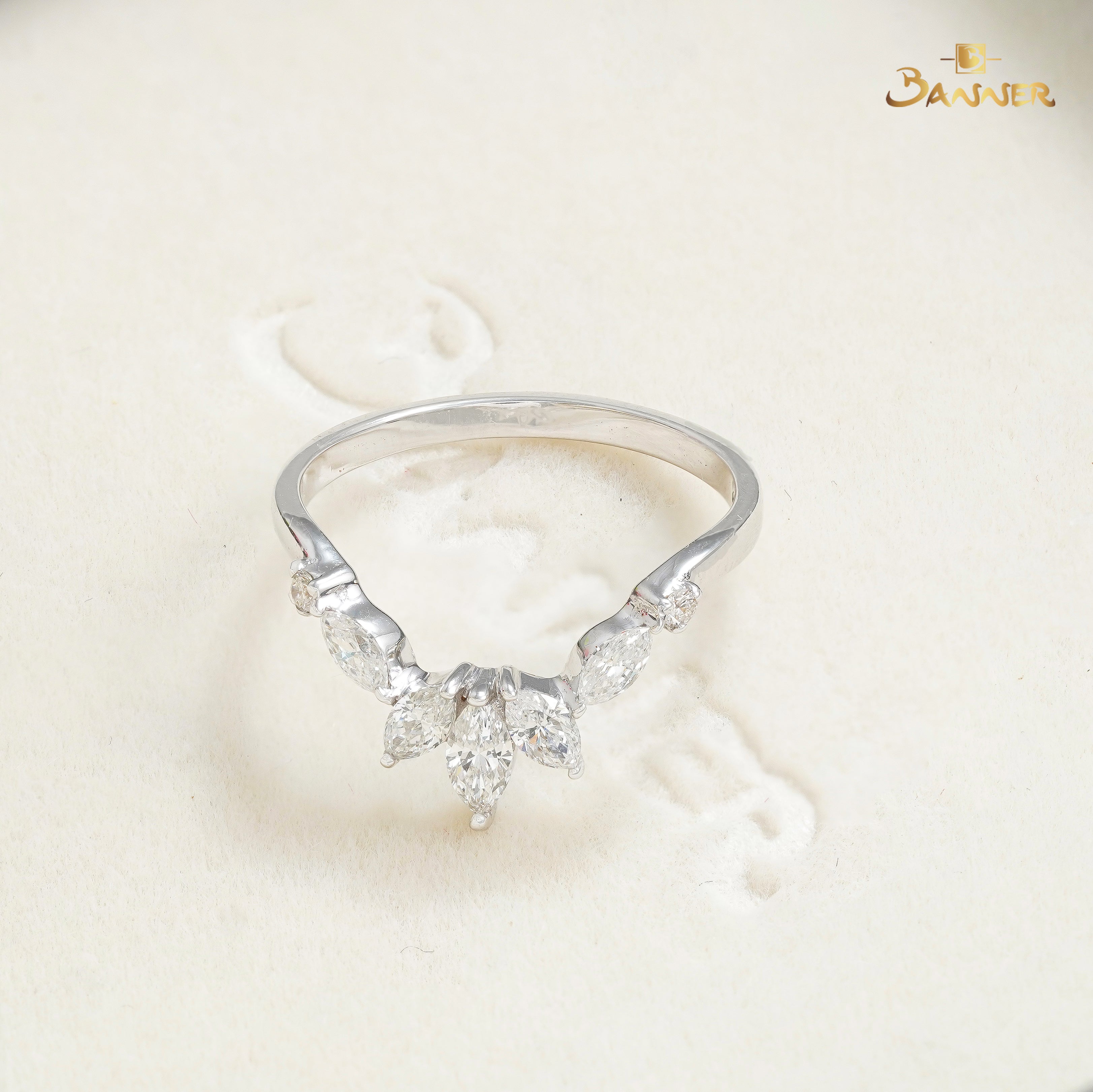 Diamond Vine Leaf Ring