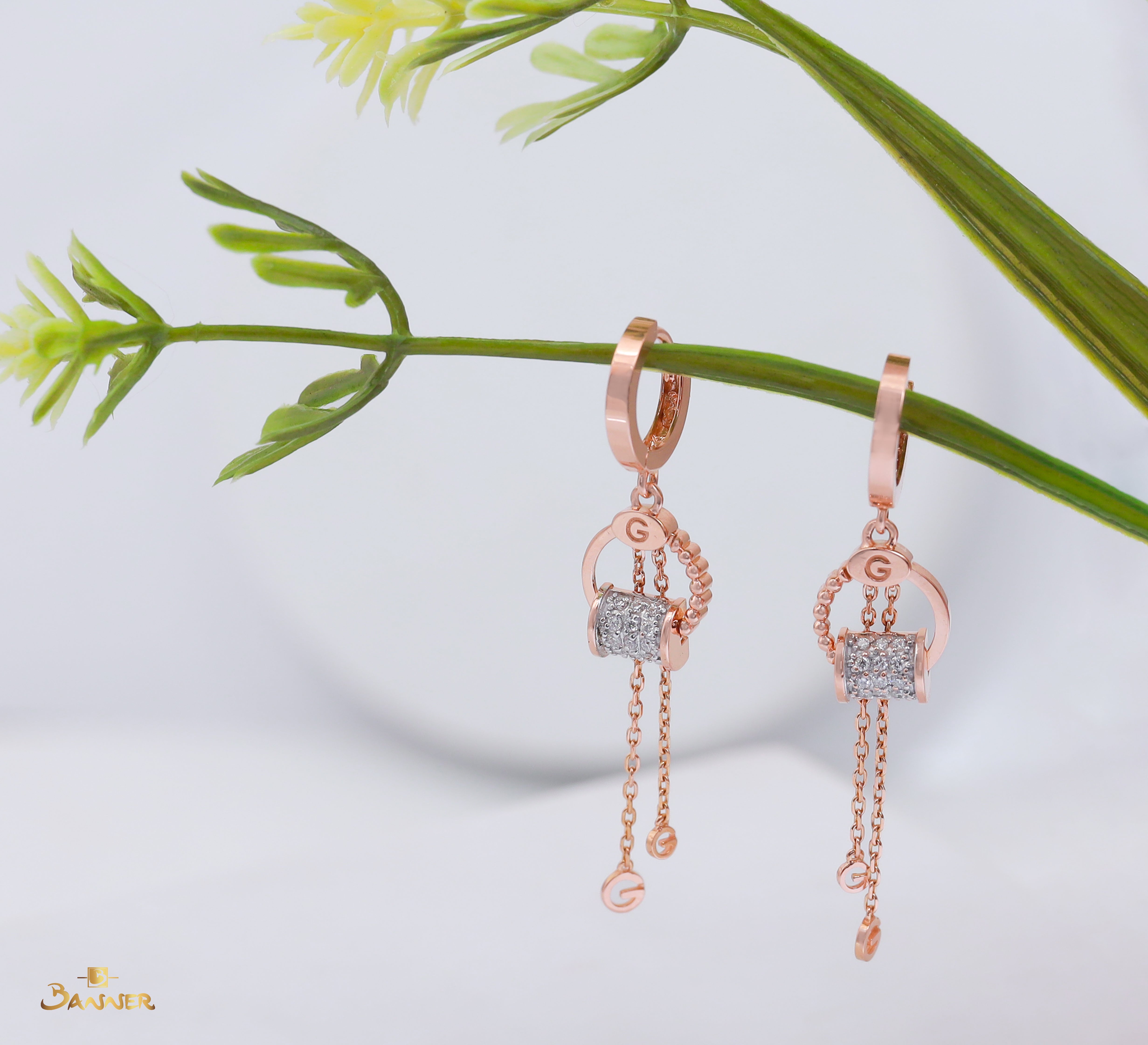 Diamond G Earrings
