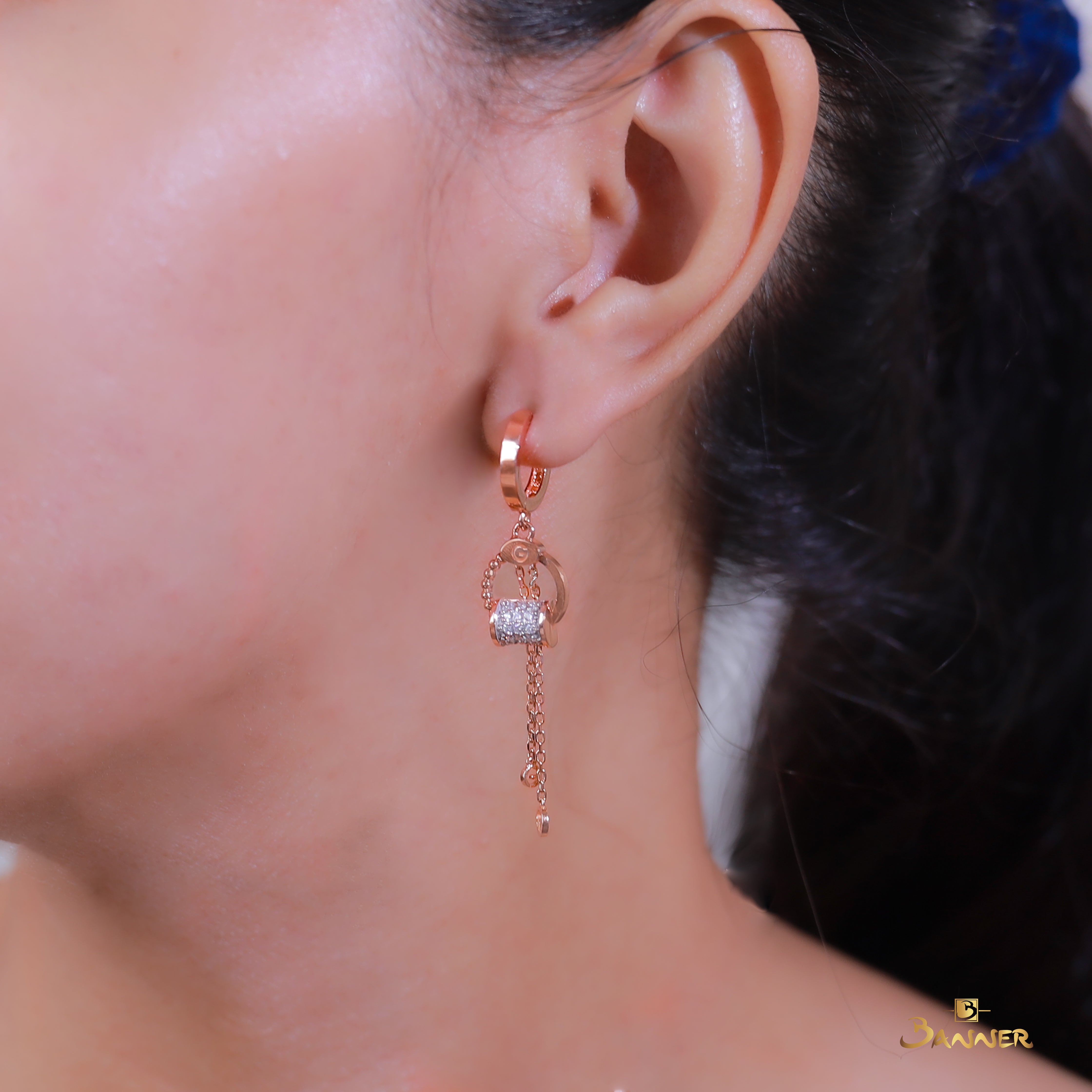 Diamond G Earrings