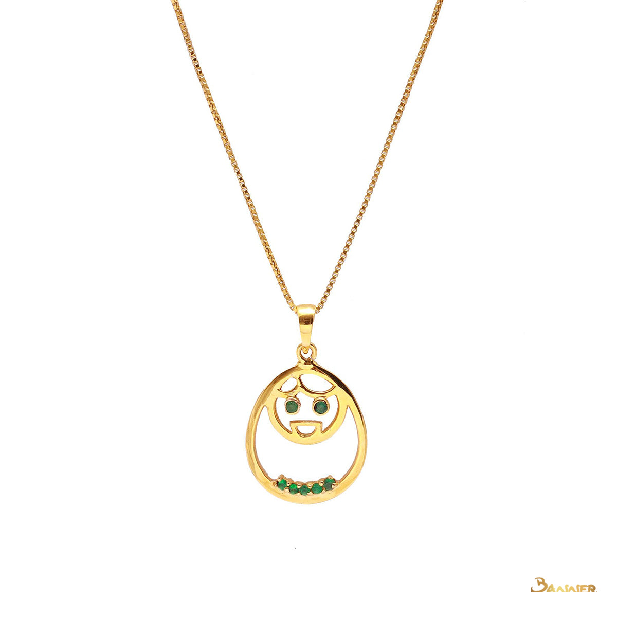 Emerald Pyit-Taing-Daung Pendant