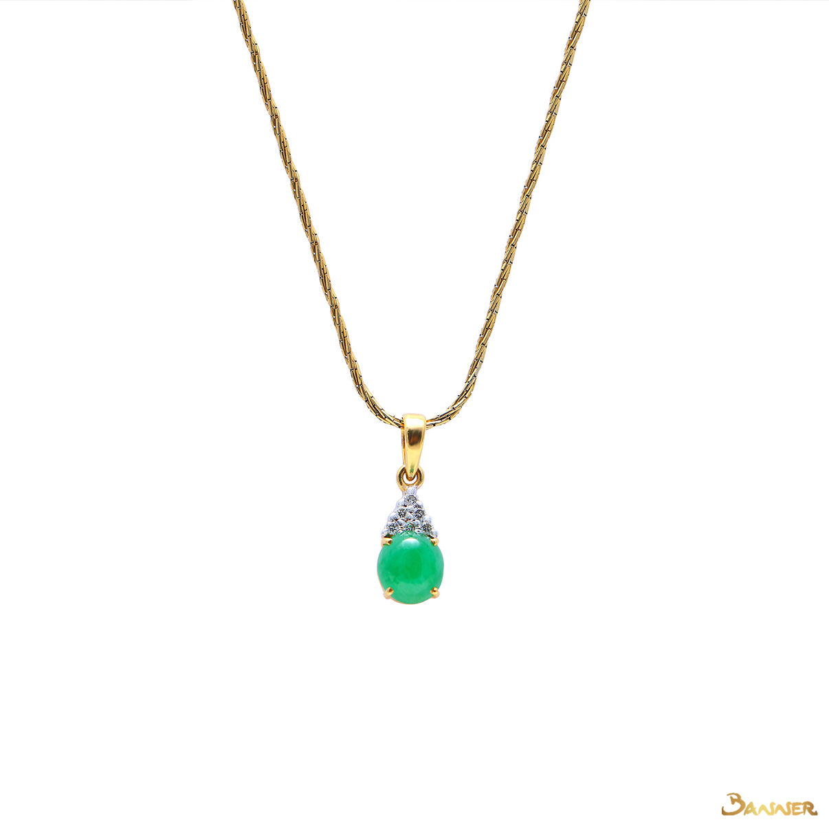 Jade and Diamond Pendant