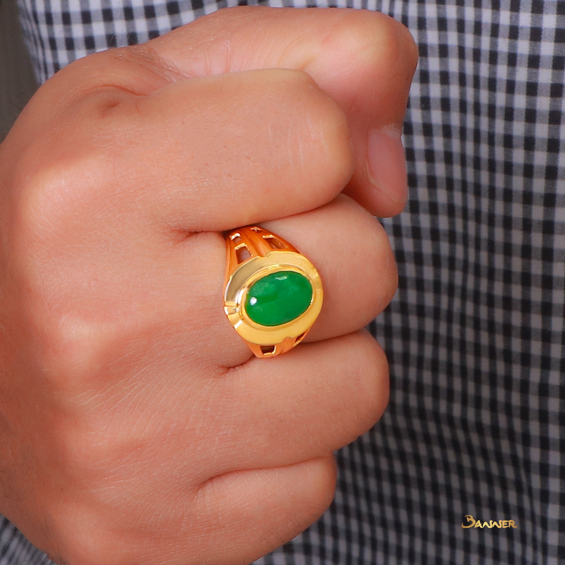 Jade Men Ring