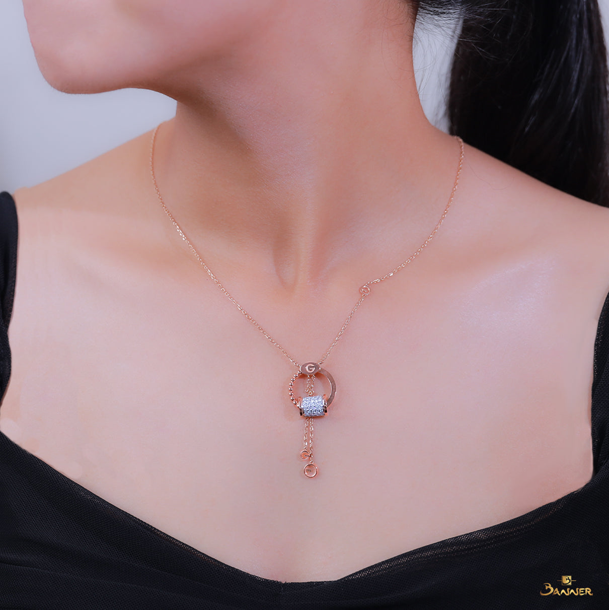 Diamond G Necklace