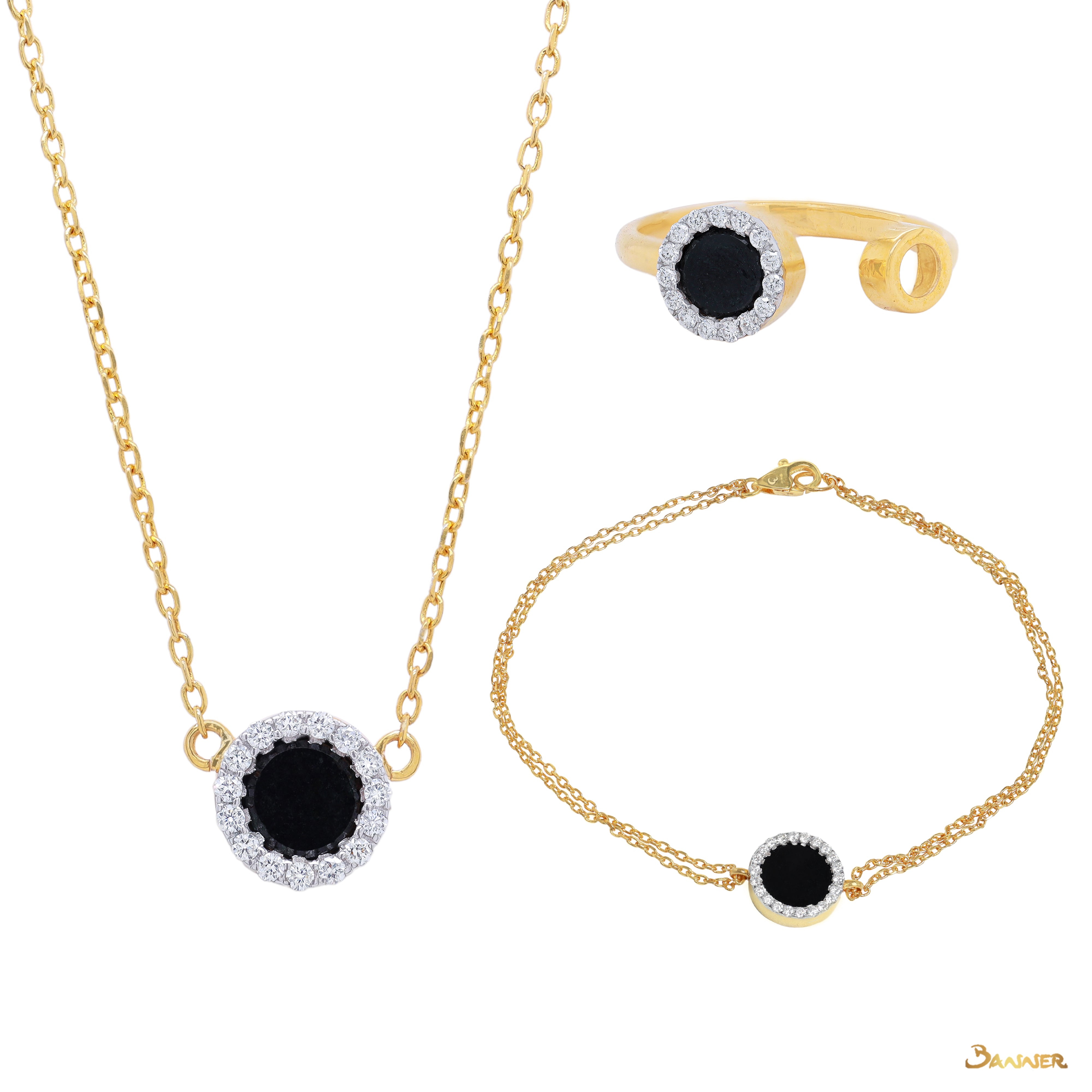 Black Jade and Diamond Eclipse Set
