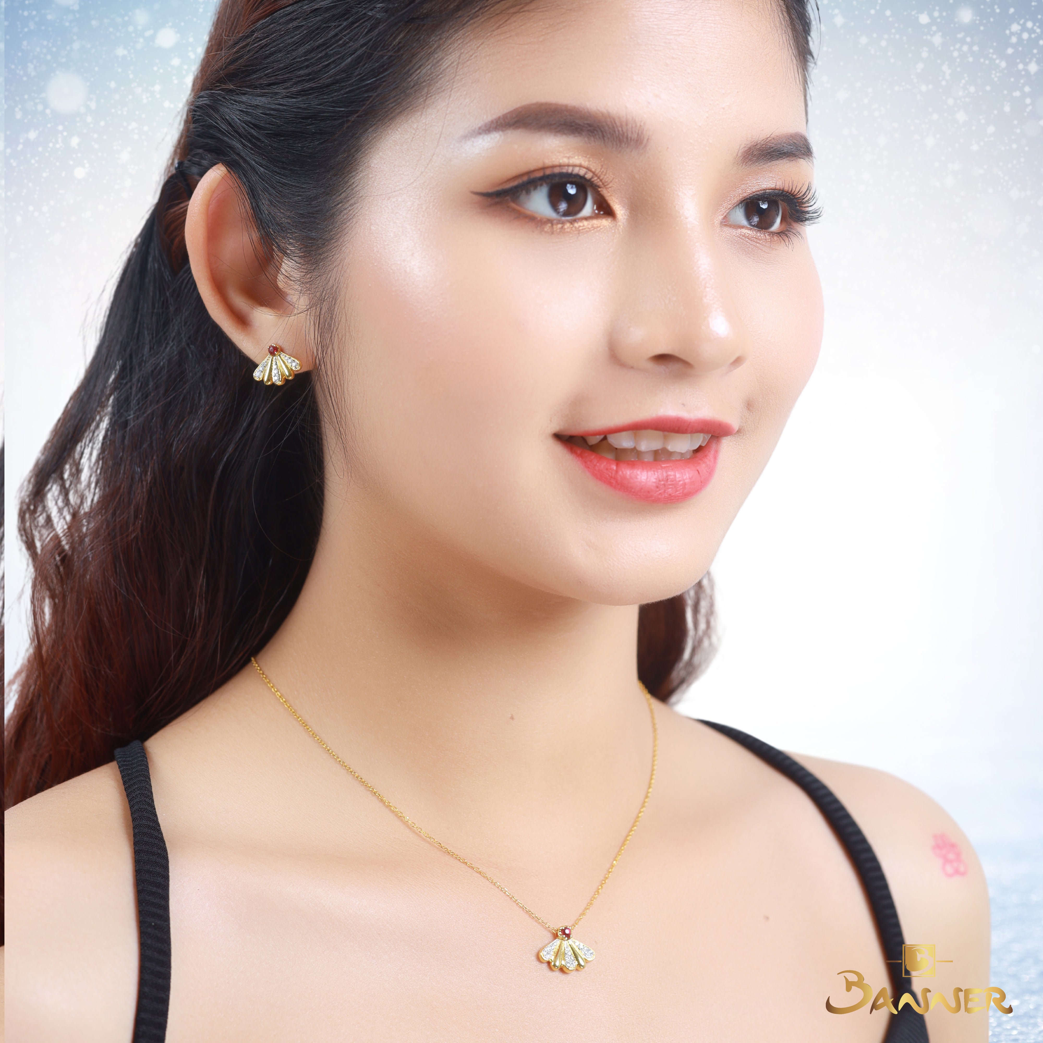 Ruby and Diamond Cove Set