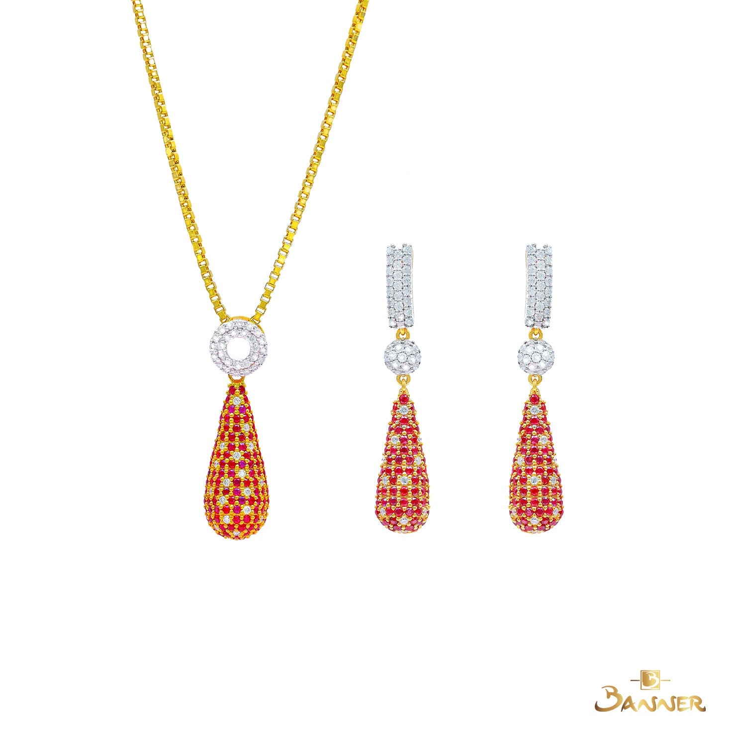 Ruby and Diamond Pixel Set