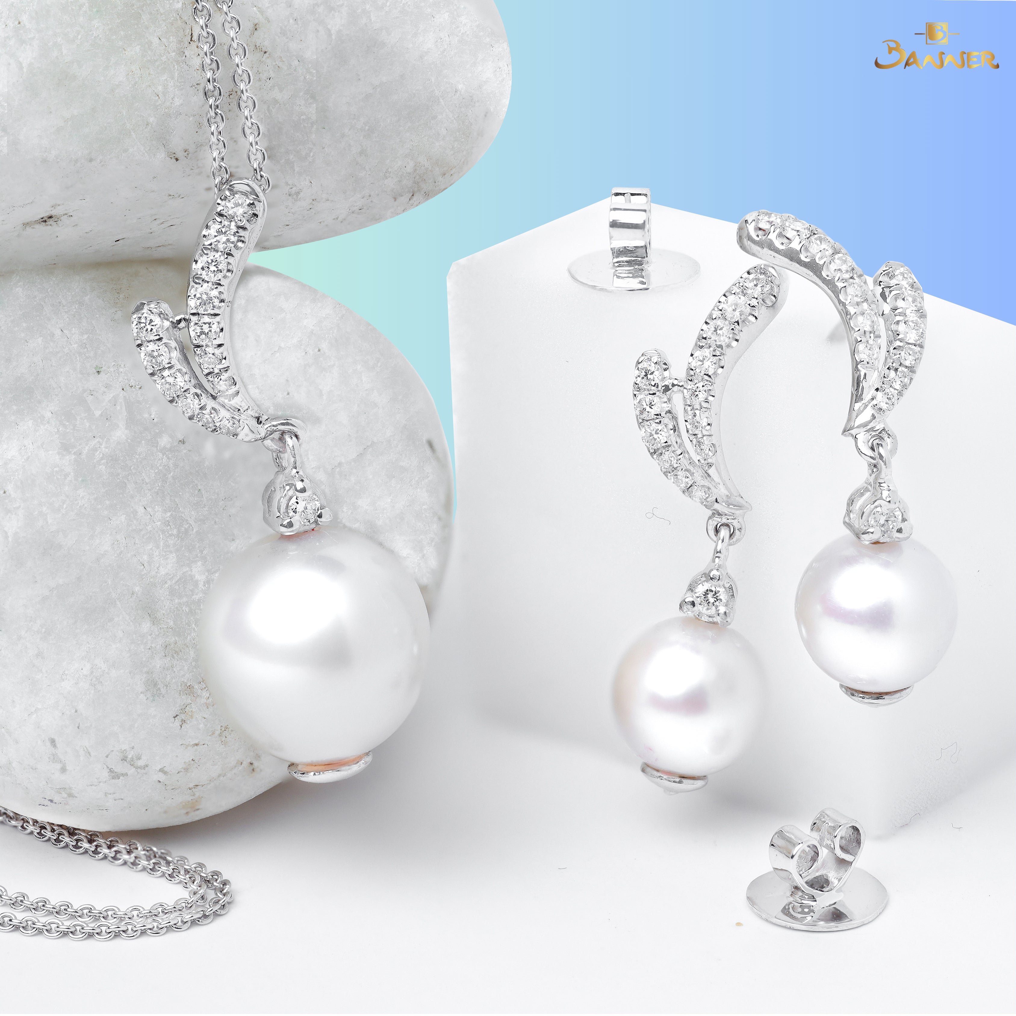 Pearl and Diamond Reindeer Set