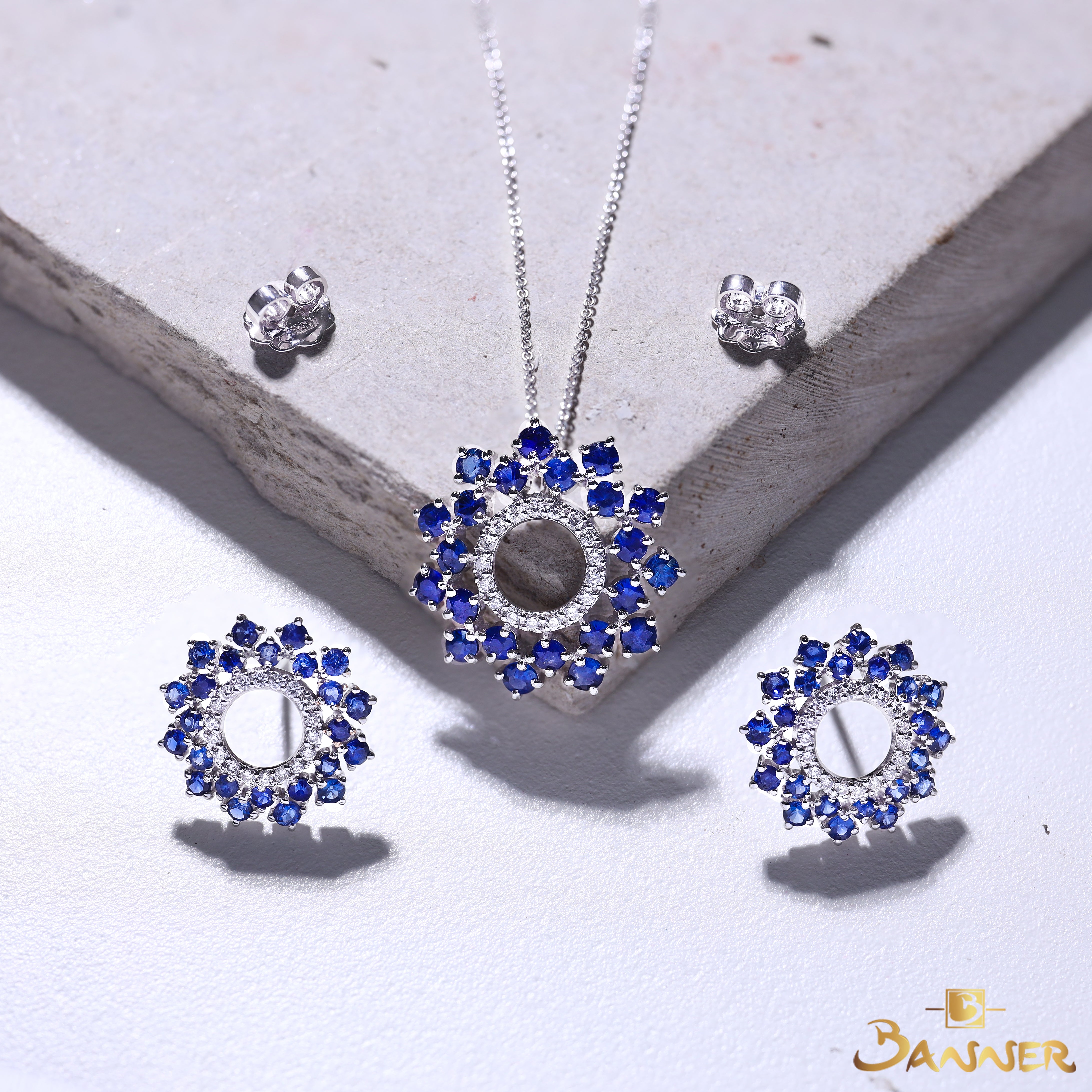 Sapphire and Diamond Sunshine Set