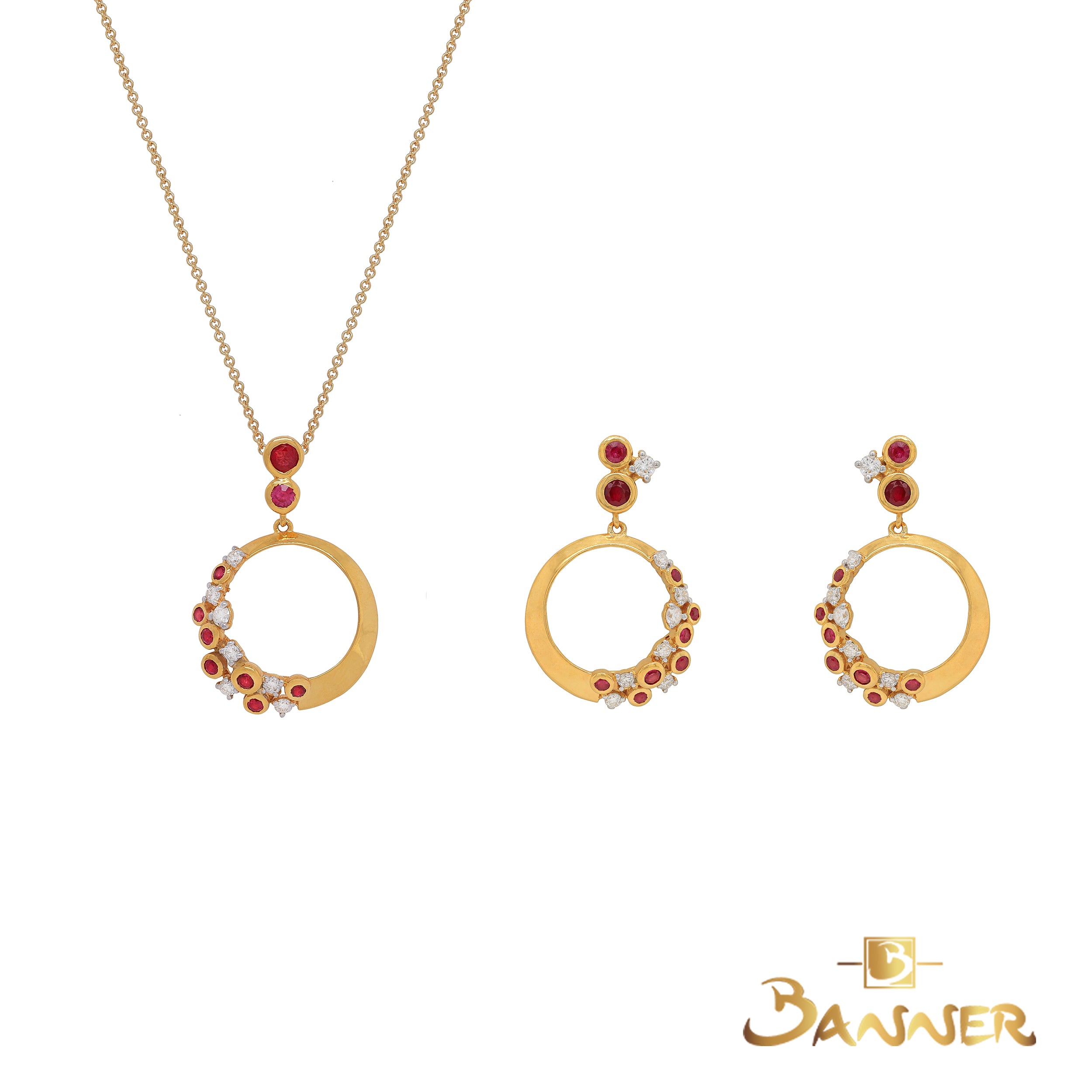 Ruby and Diamond Tessera Set