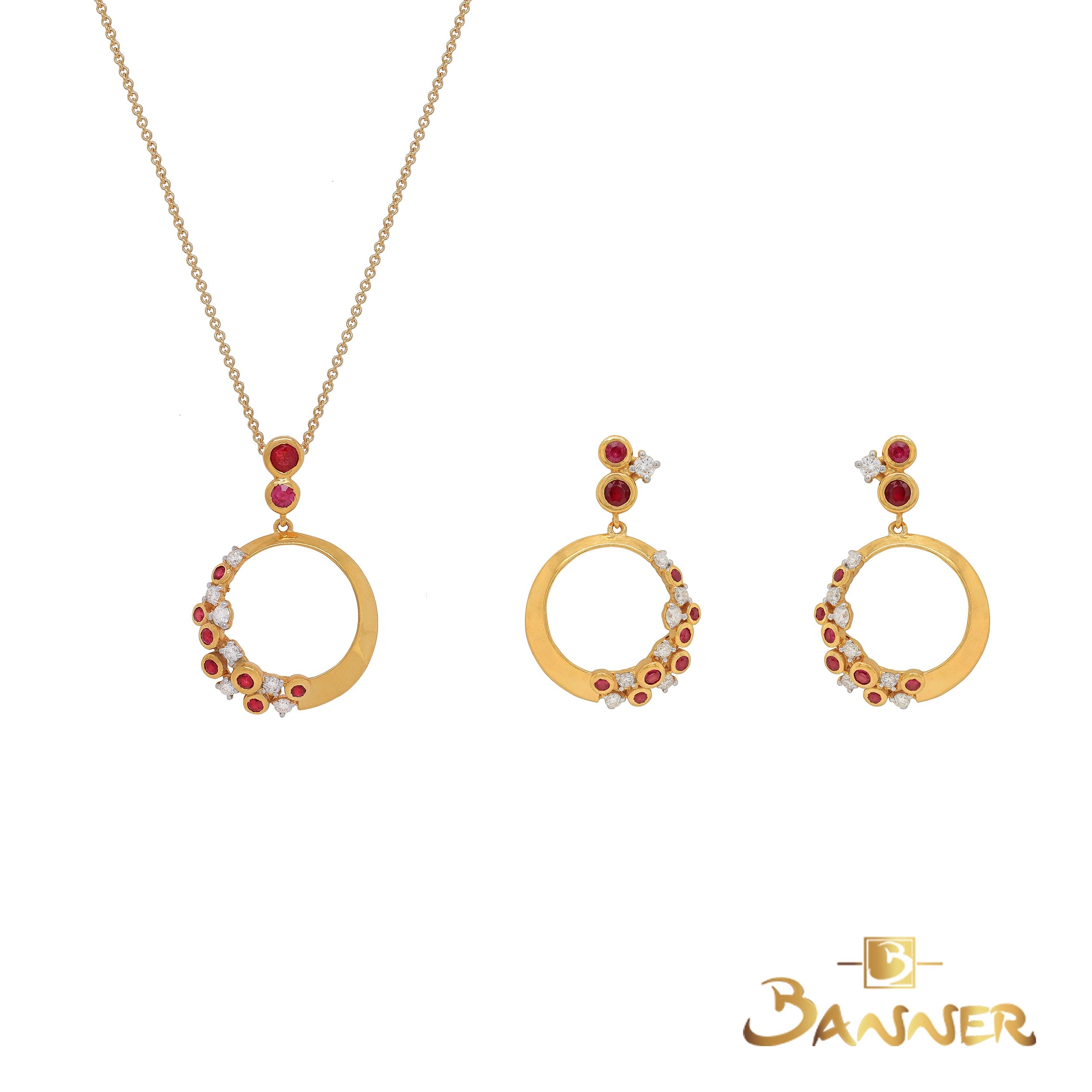 Ruby and Diamond Tessera Set