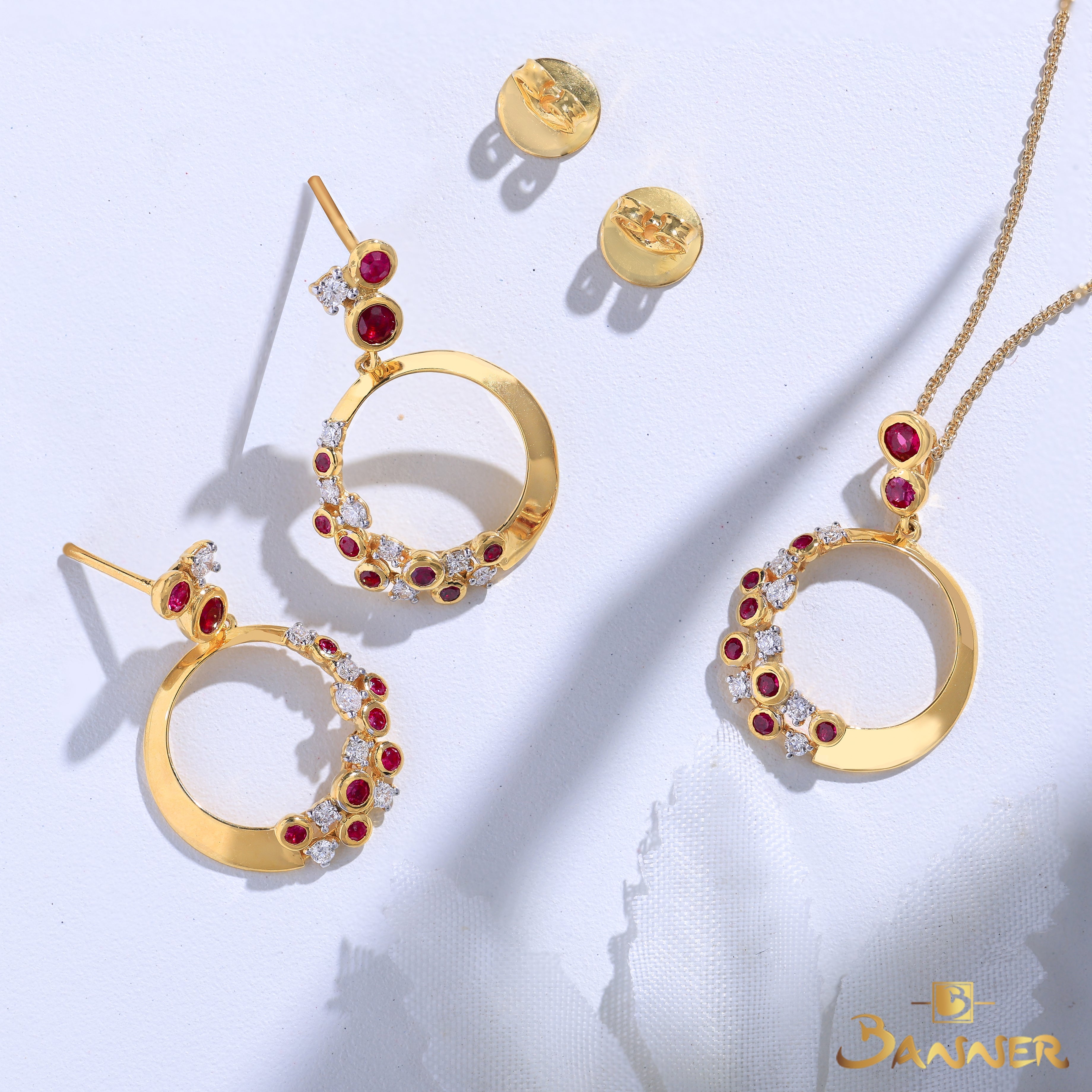 Ruby and Diamond Tessera Set