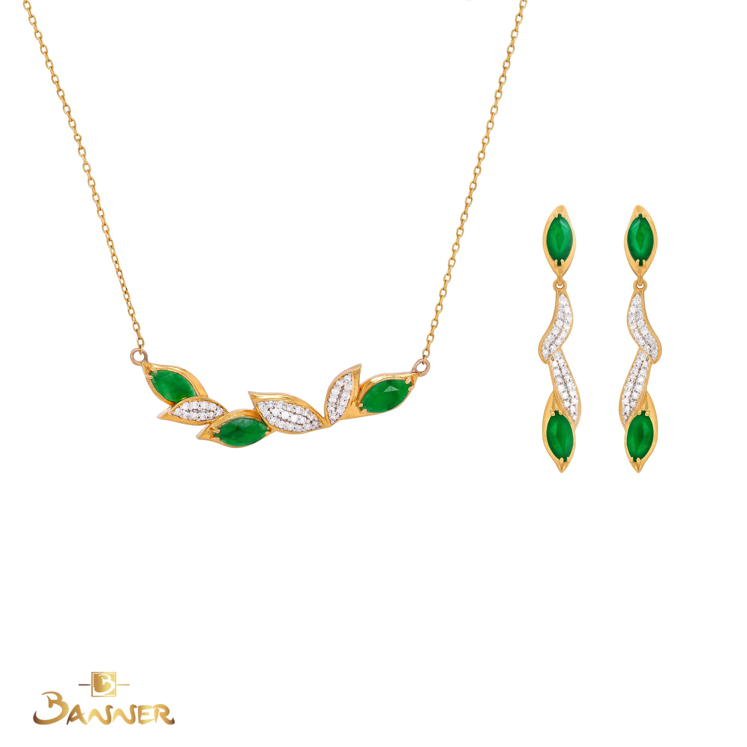 Jade and Diamond Liana Set