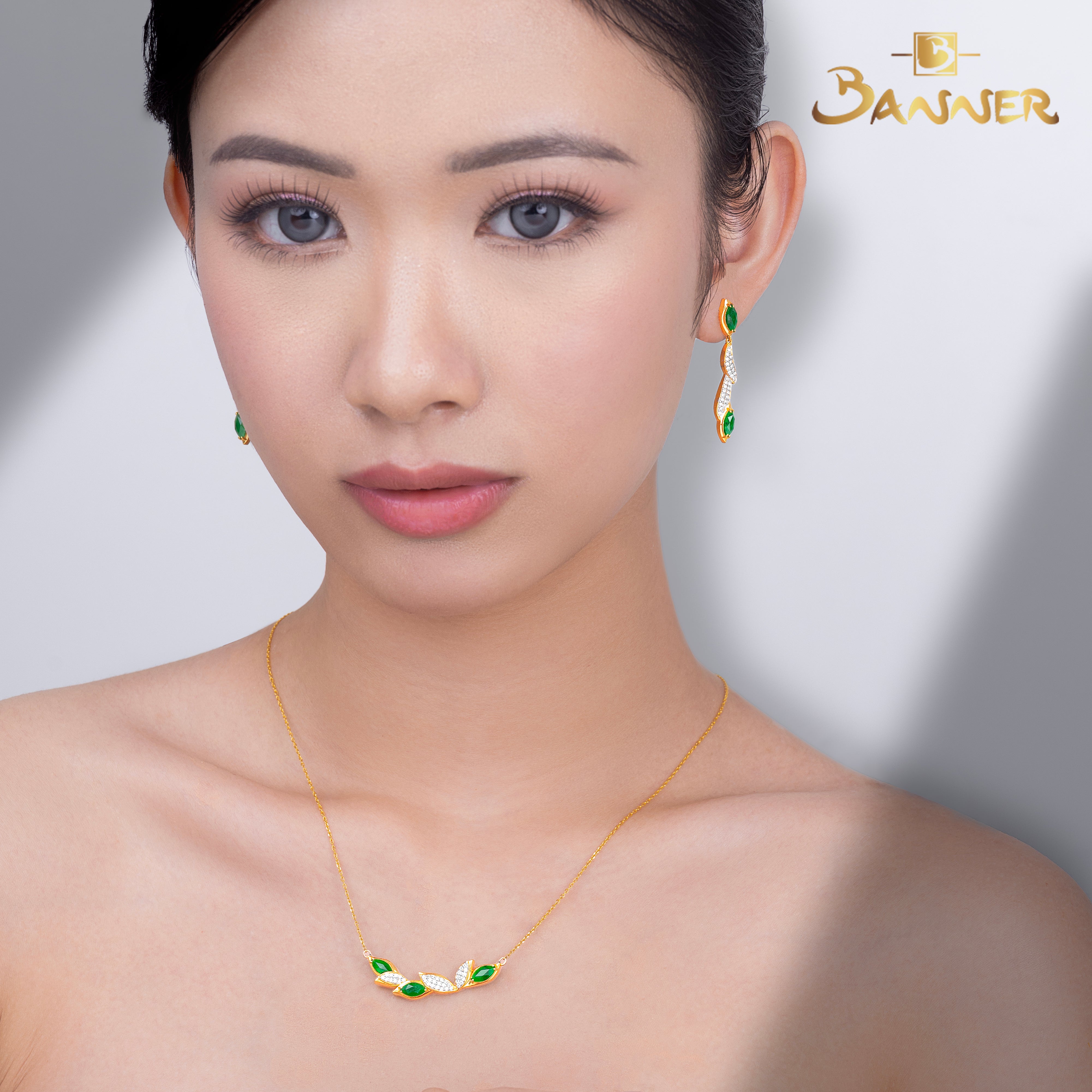 Jade and Diamond Liana Set