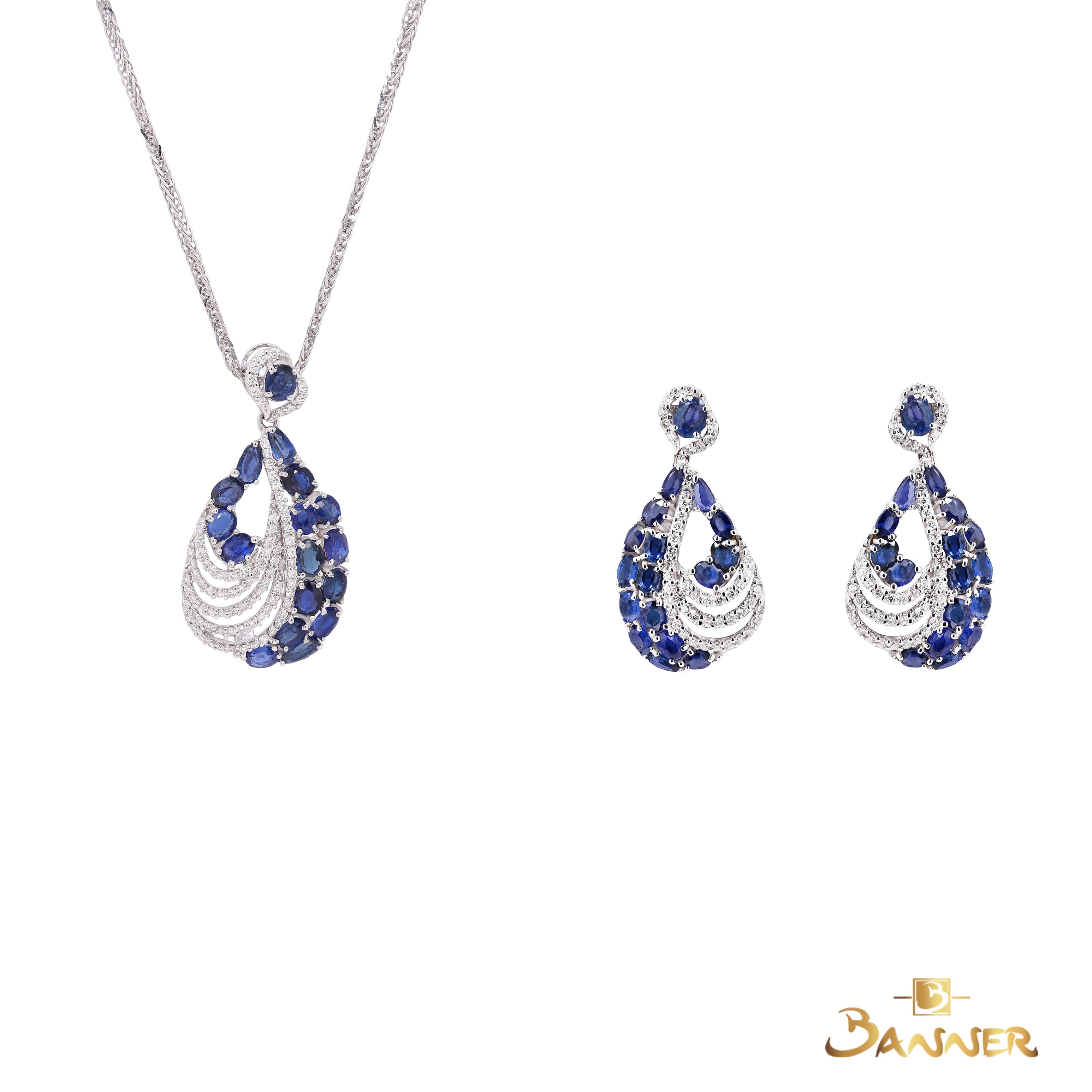 Sapphire and Diamond Marea Set