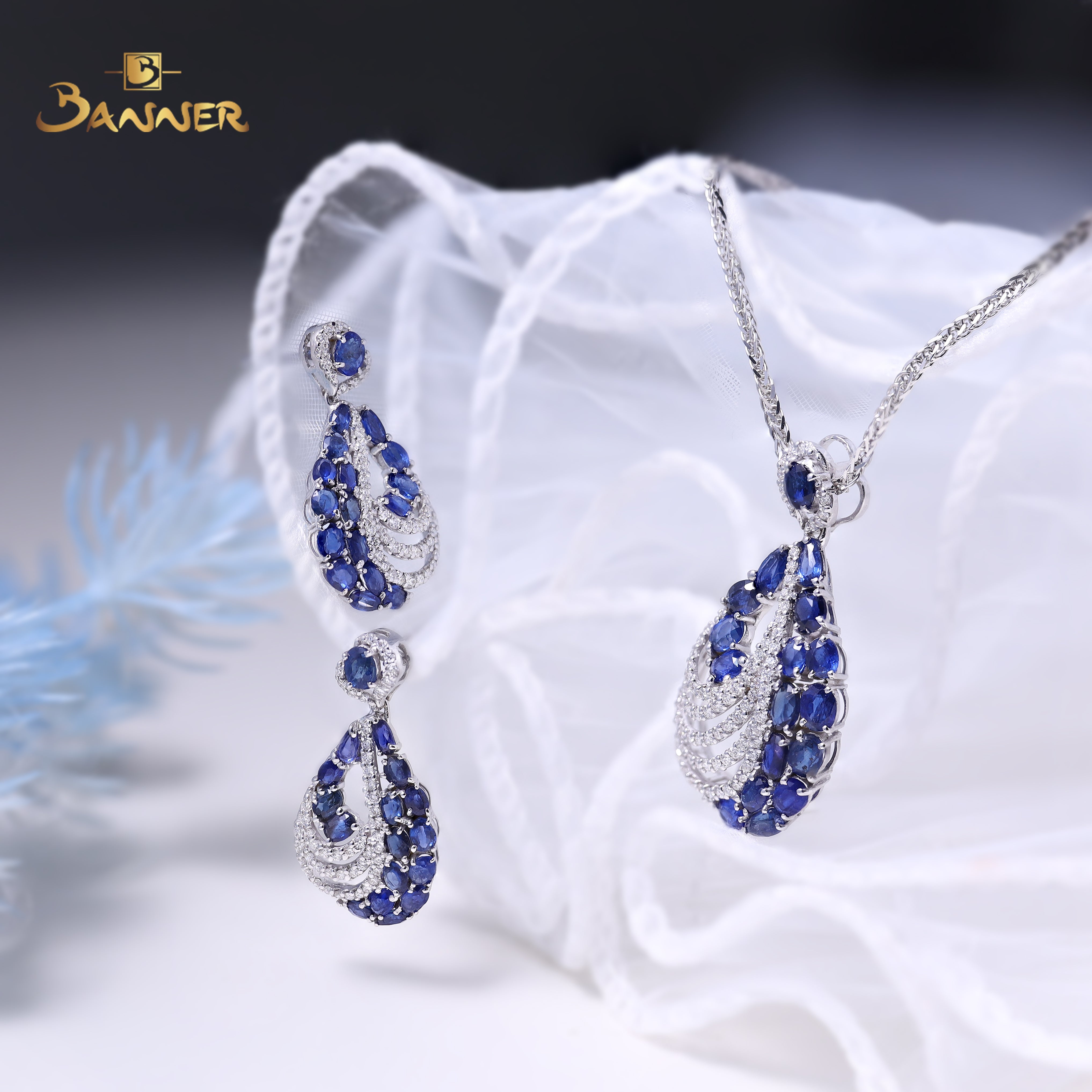 Sapphire and Diamond Marea Set