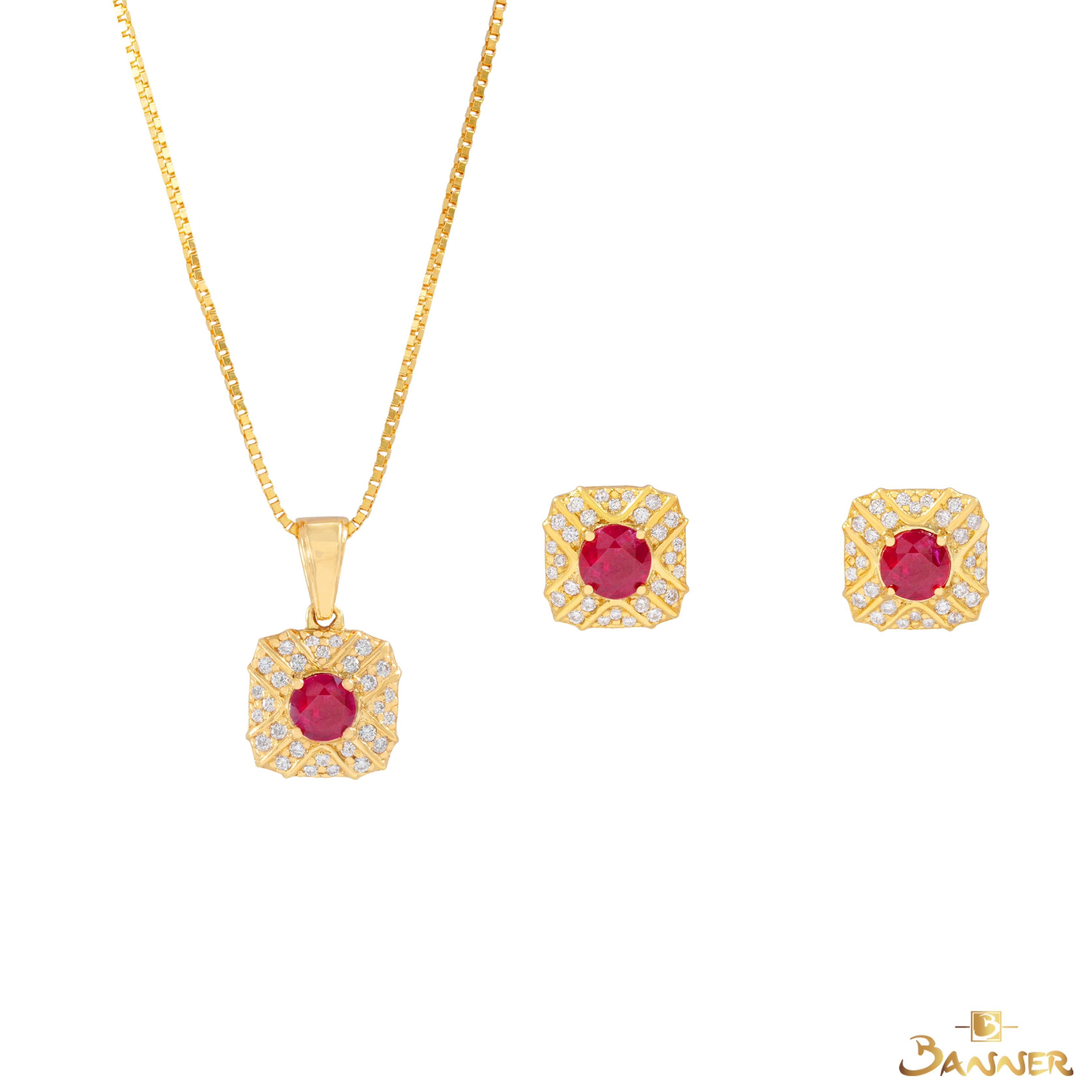 Ruby and Diamond Set