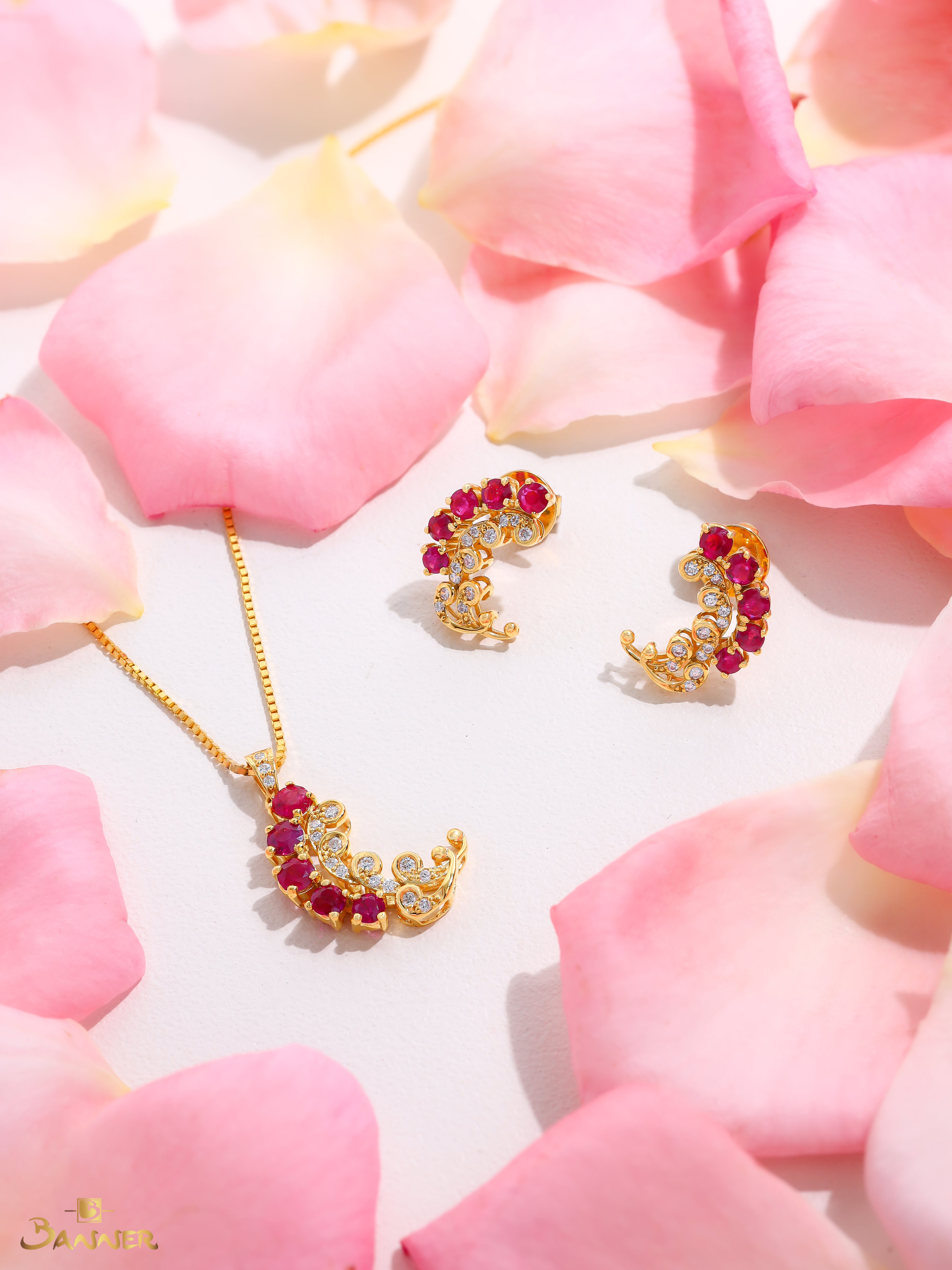 Ruby and Diamond Waves Set