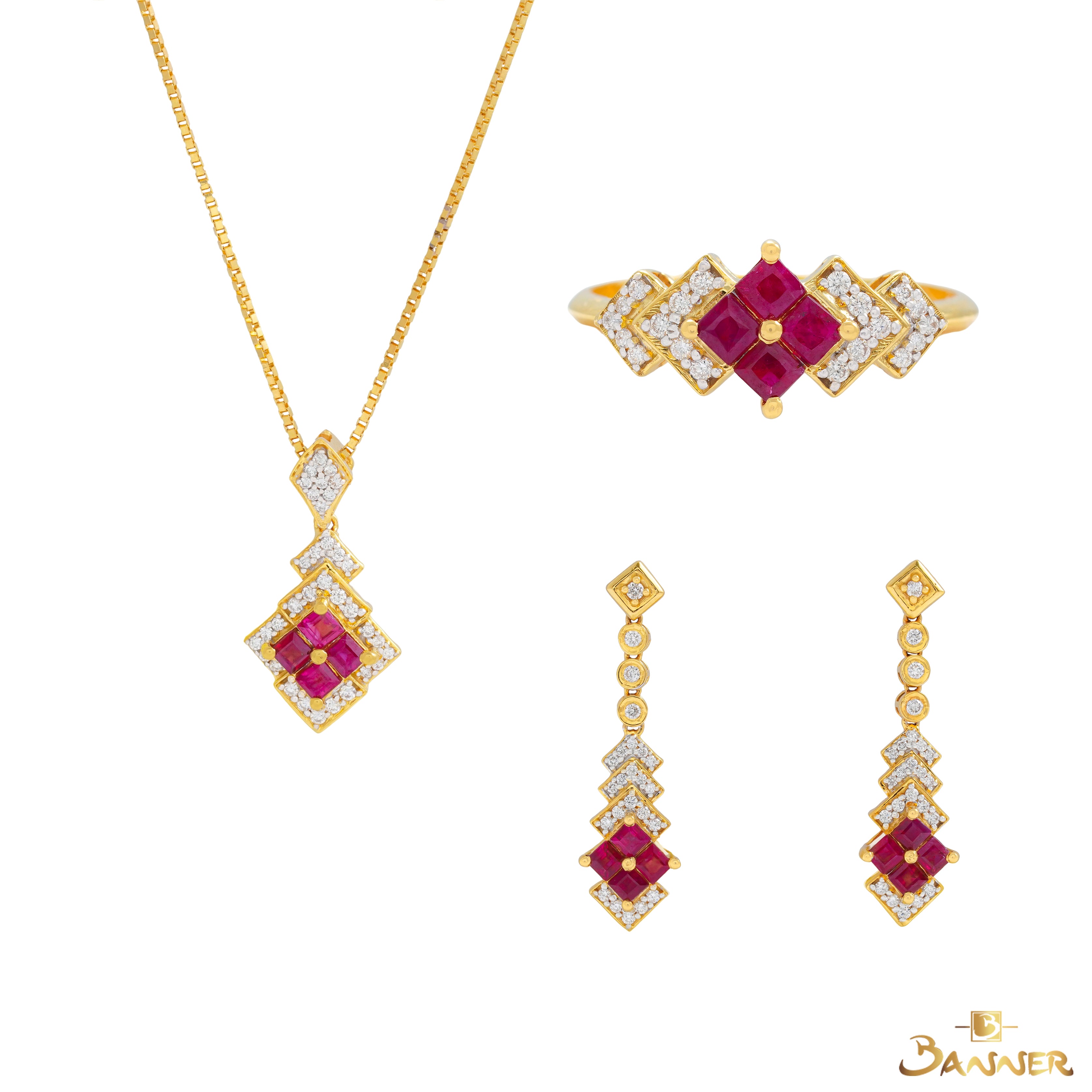 Ruby and Diamond Ember Set