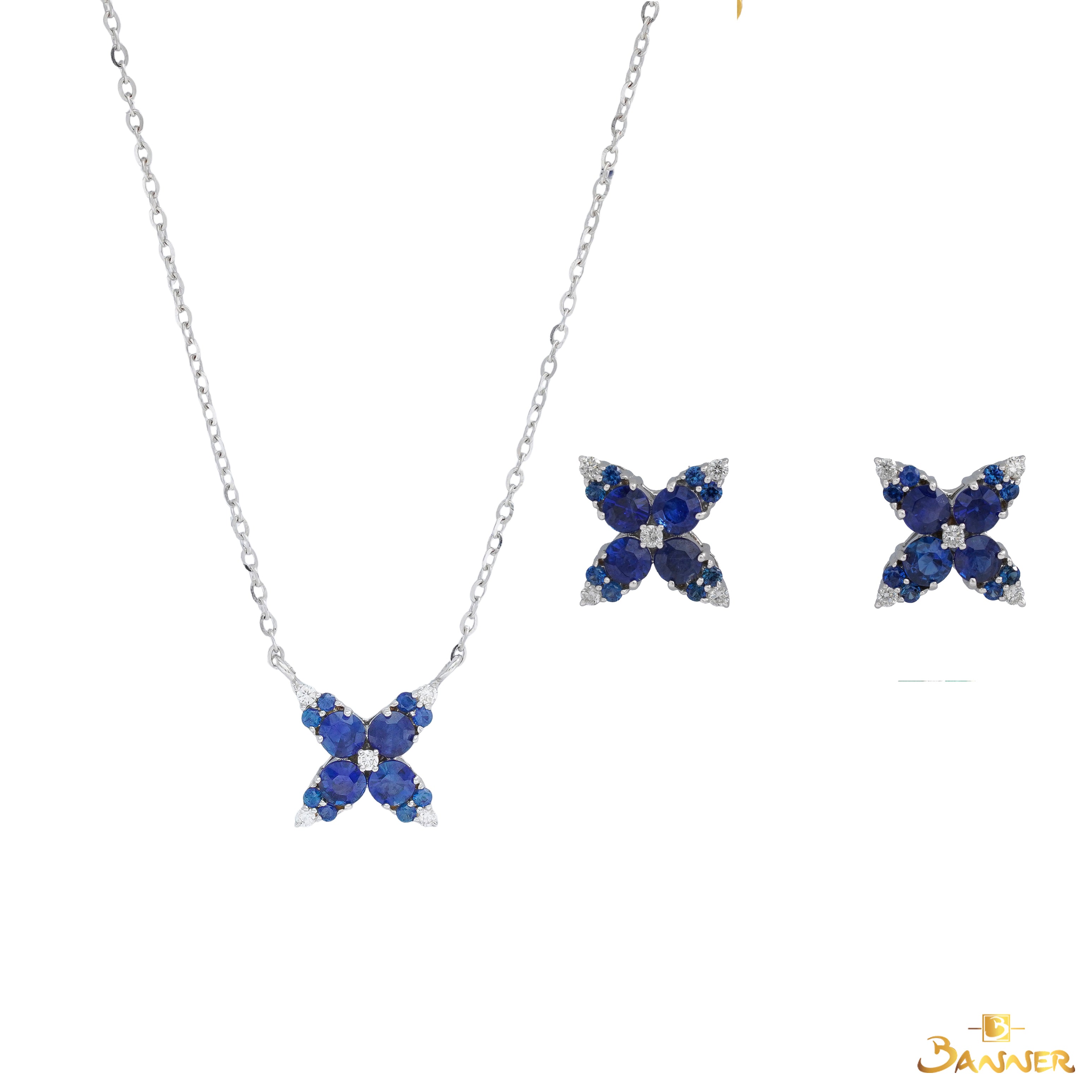 Sapphire and Diamond Monarch Set