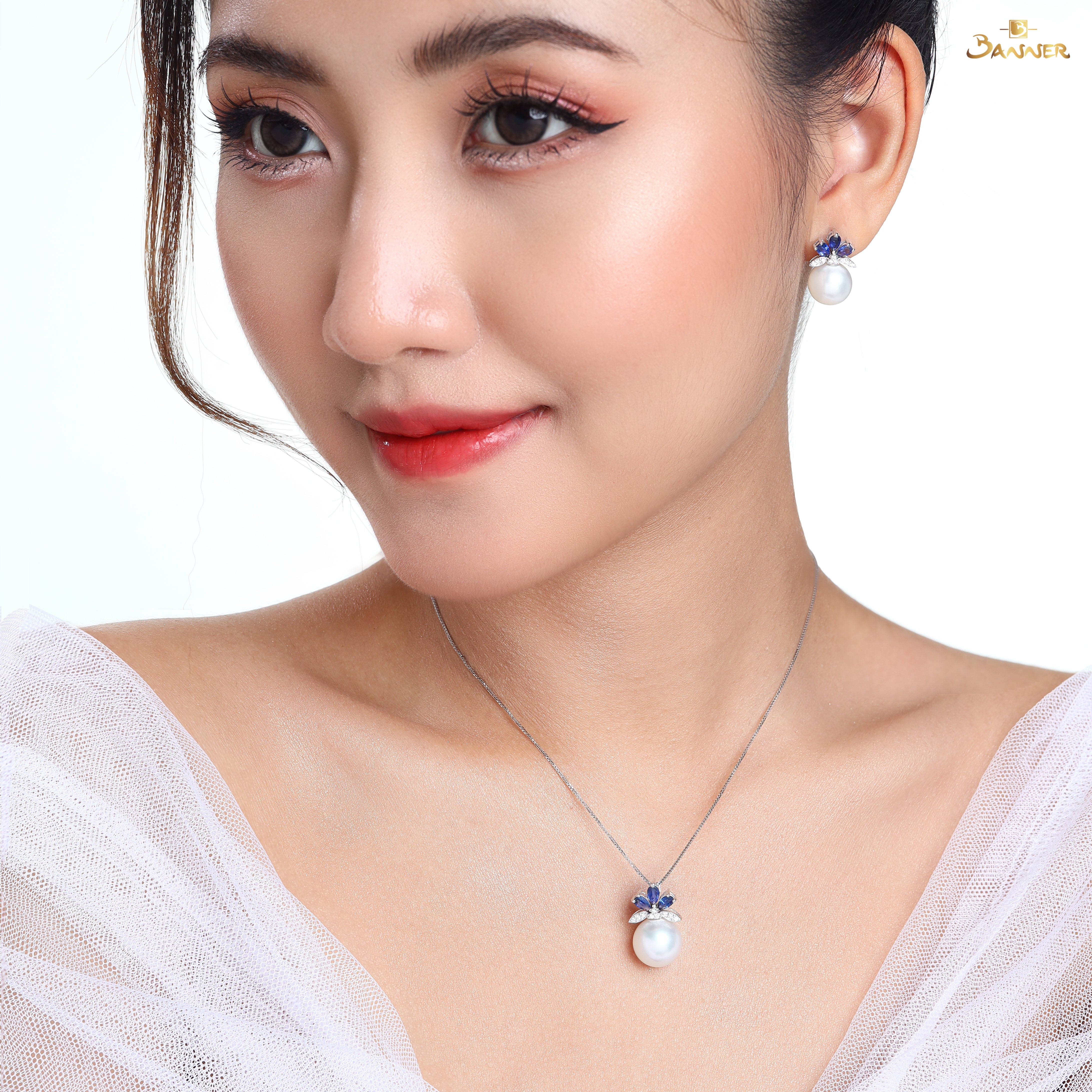 Sapphire , Pearl and Diamond Bloom Set